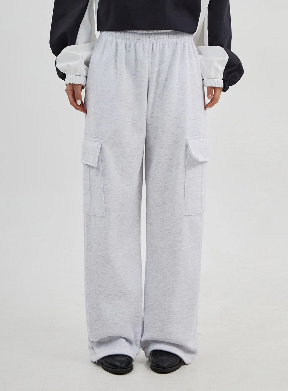 Cargo Wide Leg Track Pants Unisex CJ313 - Image 9