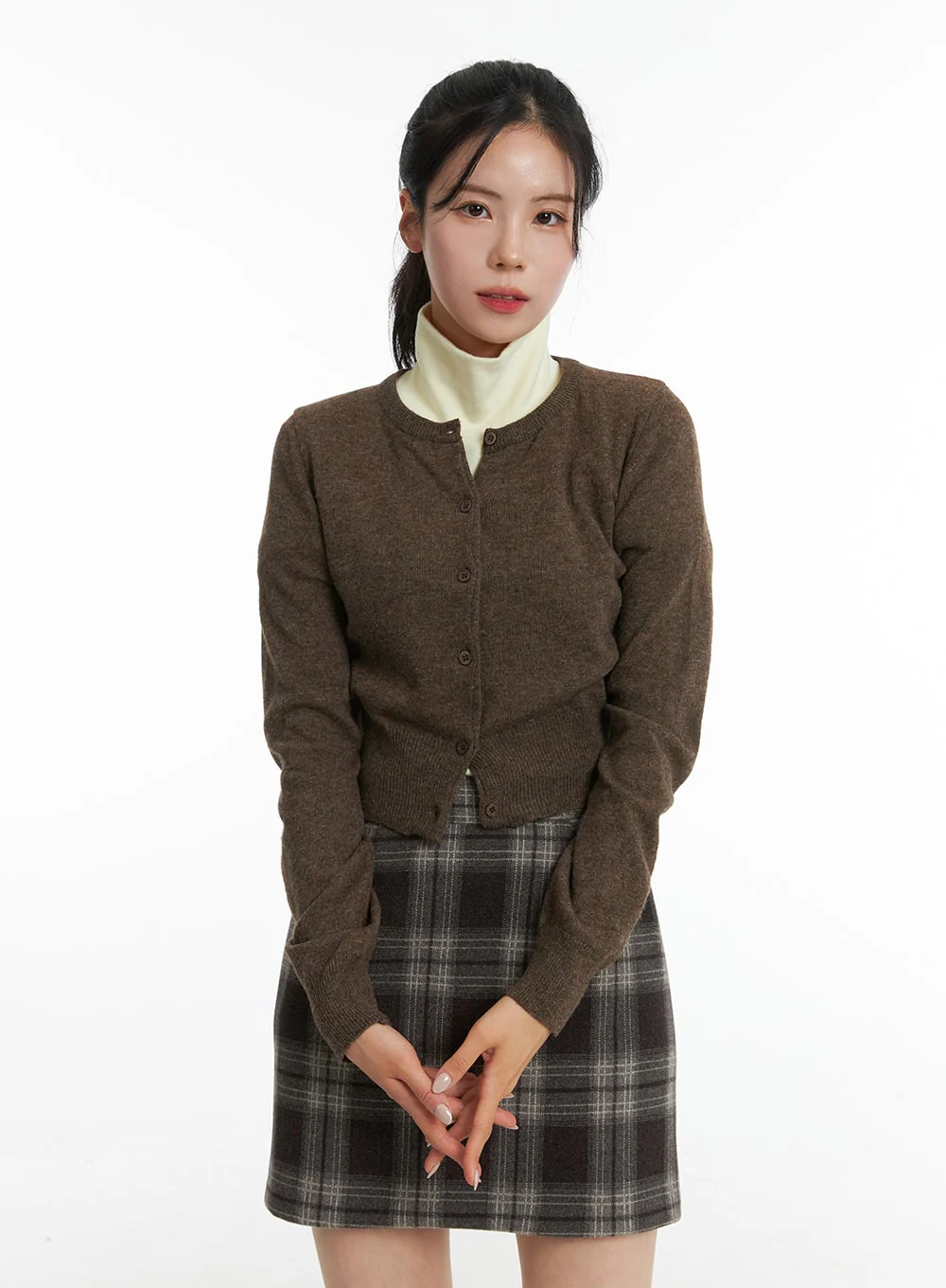 Cashmere Cropped Cardigan OD307 - Image 6