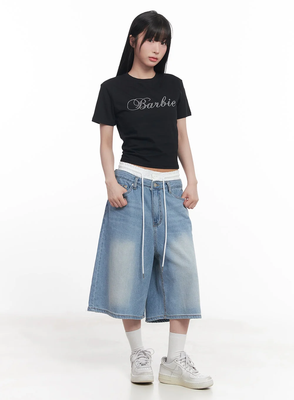Casual Beaded Crop Top CY527 - Image 3