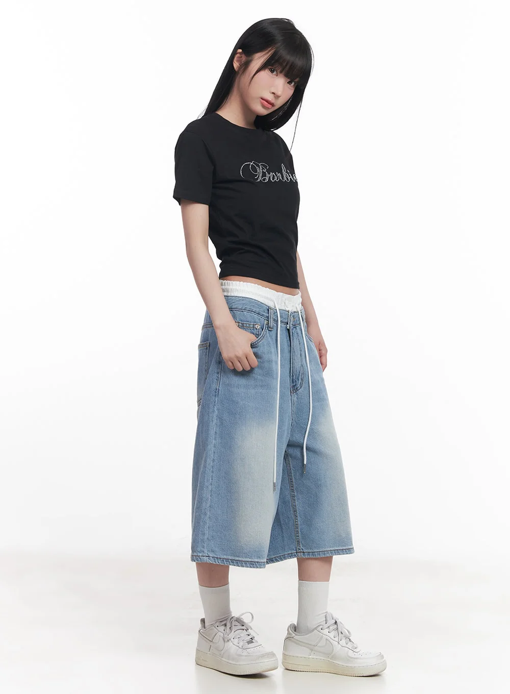 Casual Beaded Crop Top CY527 - Image 4
