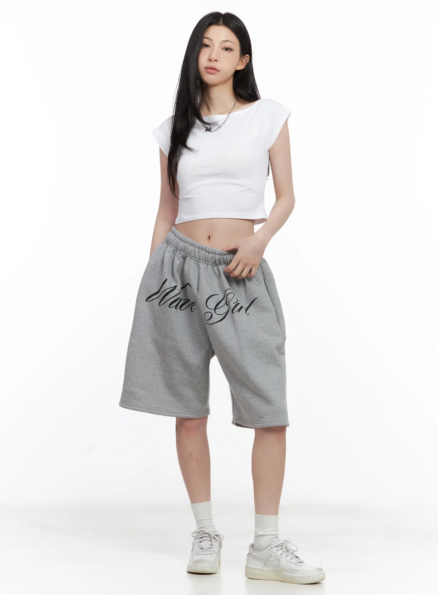 Casual Boatneck Cropped Tee CL501 - Image 2