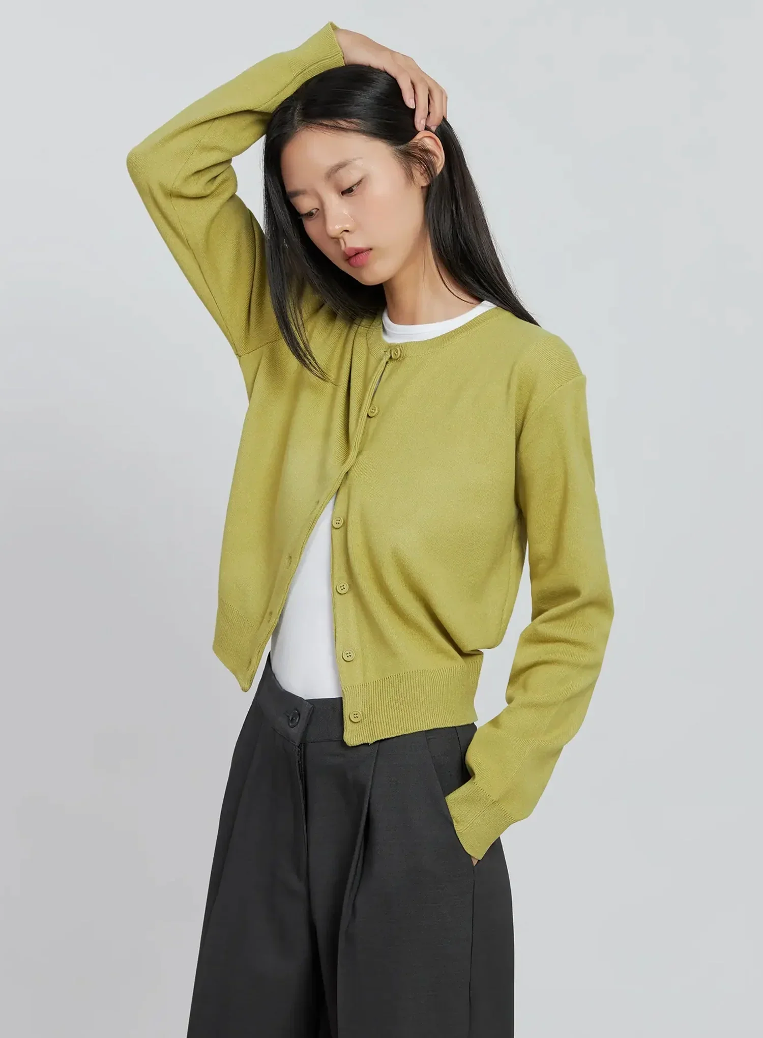 Casual Button-Up Cardigan IN507 - Image 9