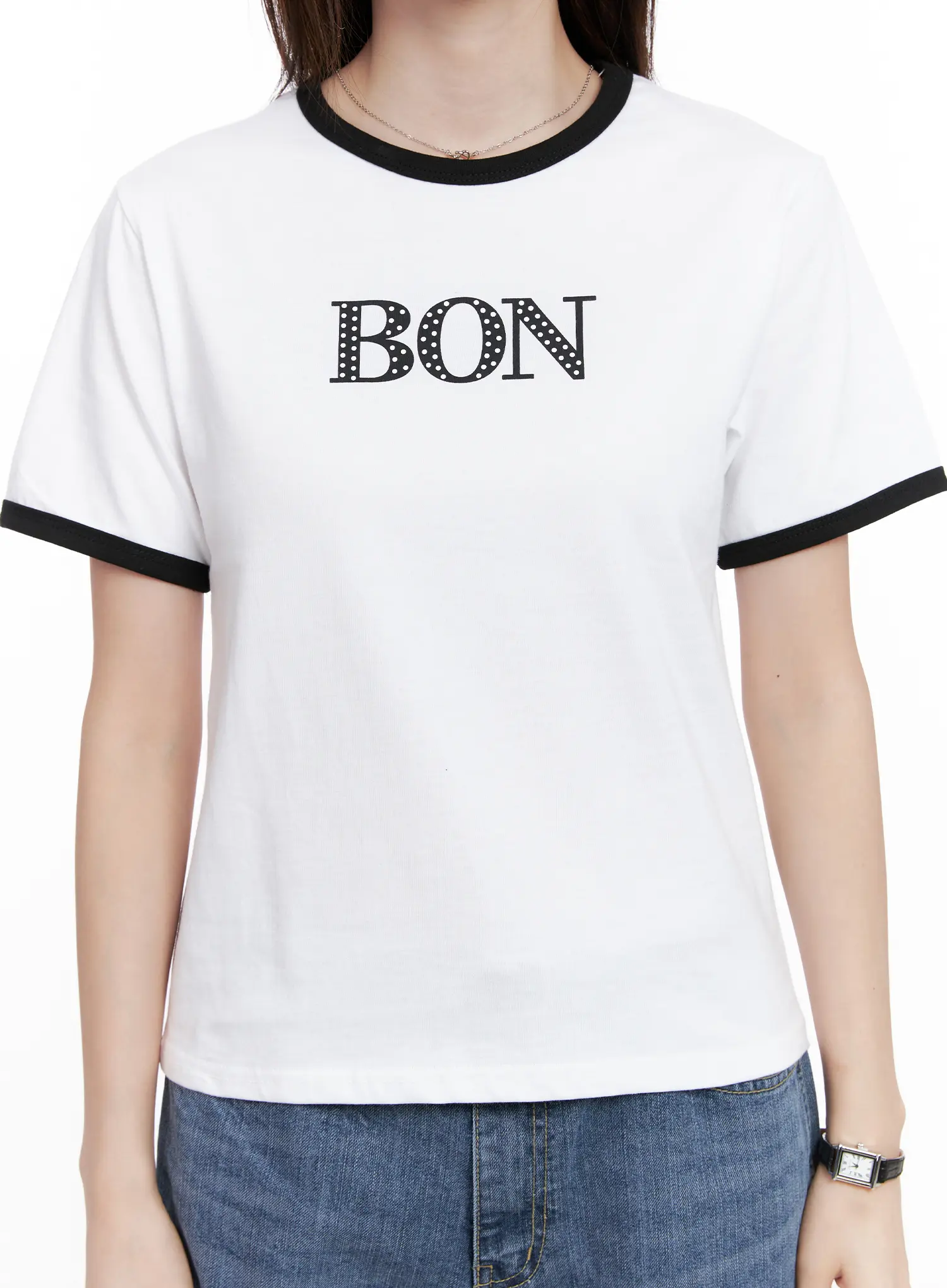 Casual Contrast Graphic Tee CL524 - Image 4