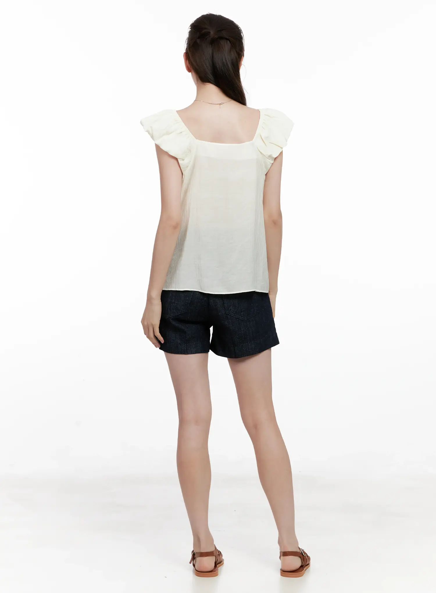 Casual Cotton Denim Shorts CL523 - Image 7