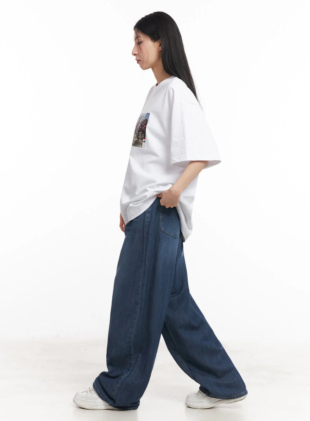 Casual Cotton Graphic Oversize T-Shirt IY529 - Image 12