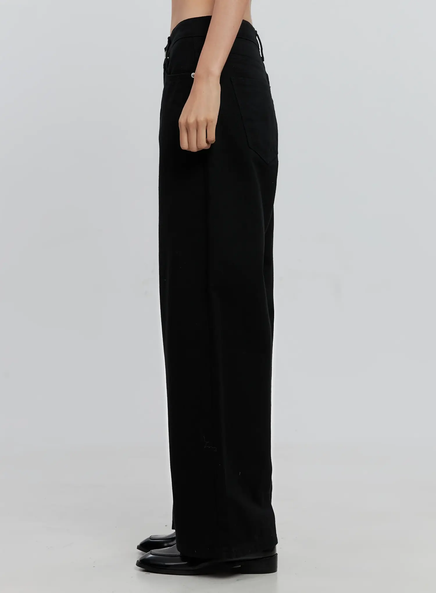 Casual Cotton Wide-Leg Trousers IS516 - Image 6