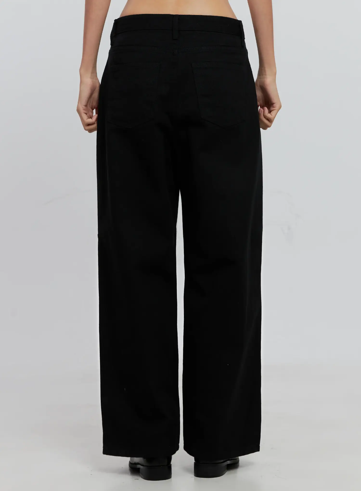 Casual Cotton Wide-Leg Trousers IS516 - Image 7
