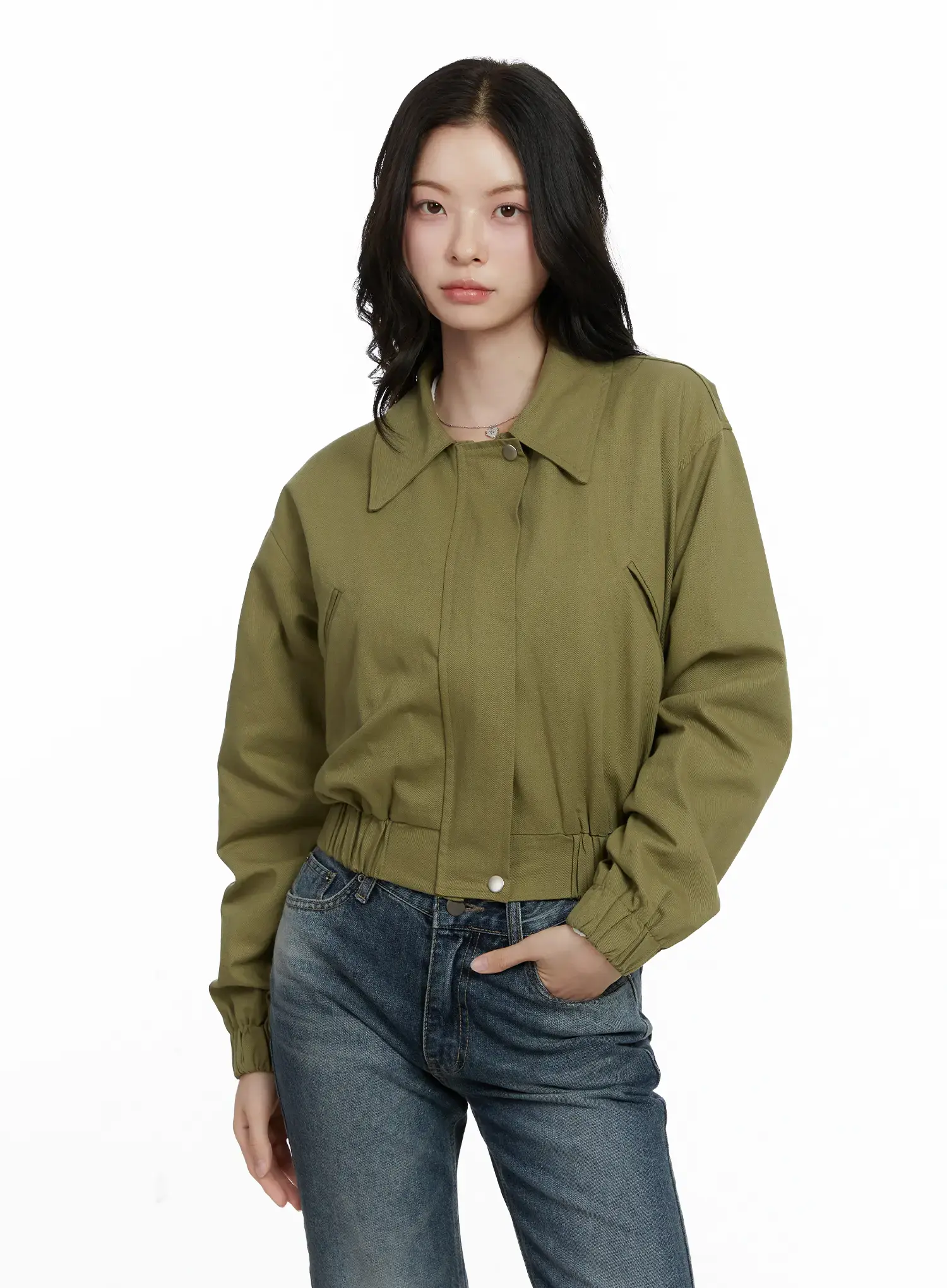 Casual Cropped Utility Jacket F502 - Image 4
