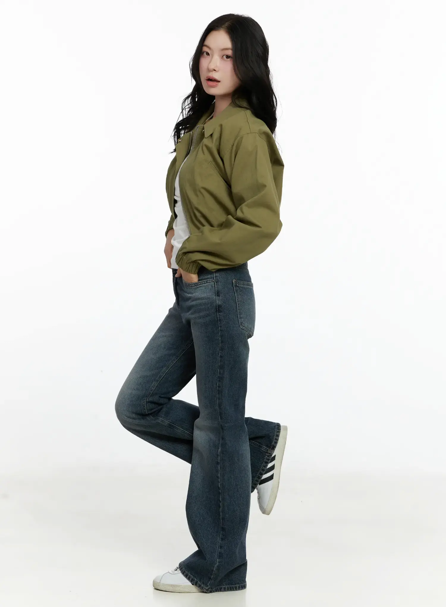 Casual Cropped Utility Jacket F502 - Image 9