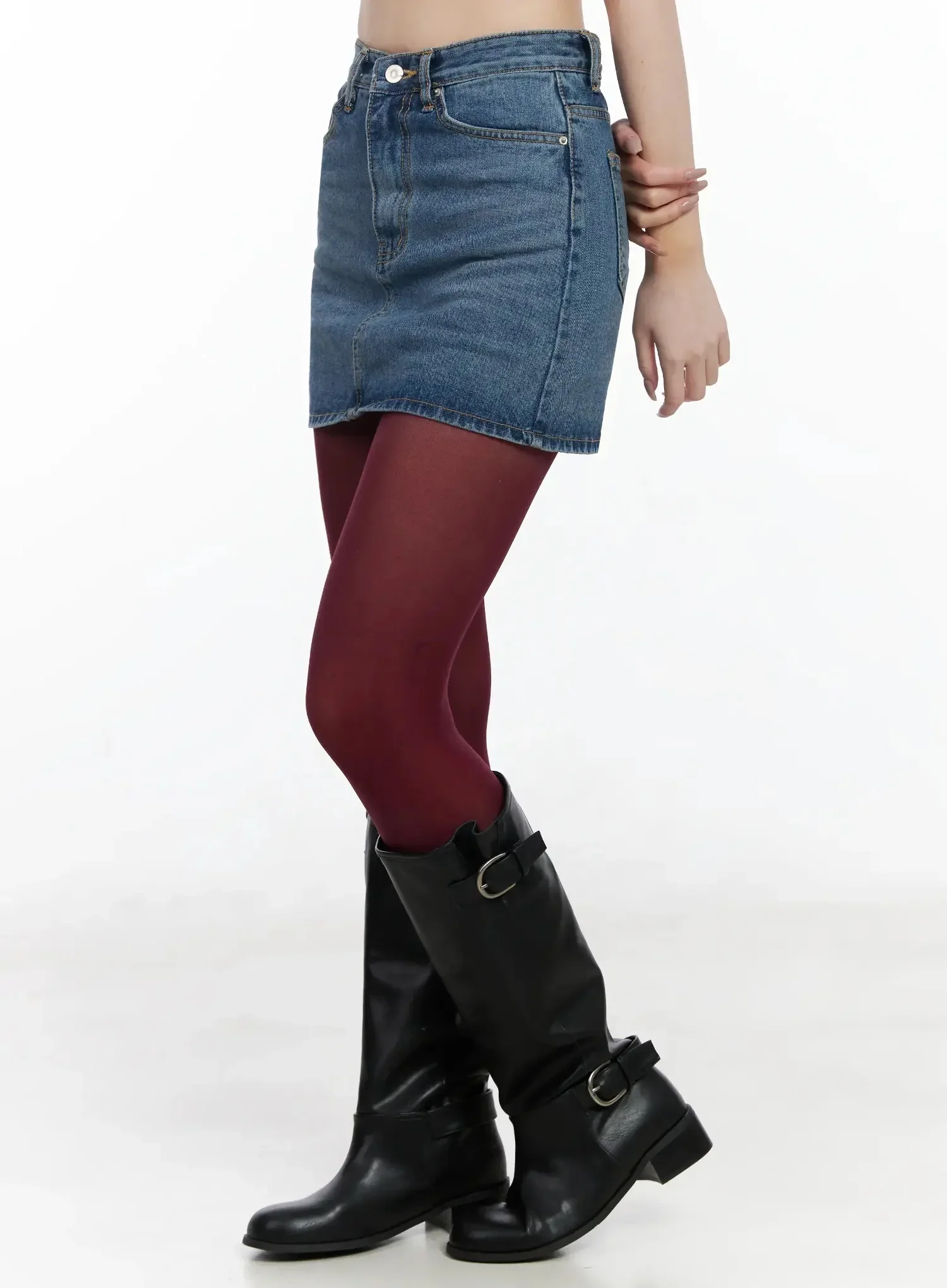 Casual Denim Mini Skirt IJ528 - Image 10