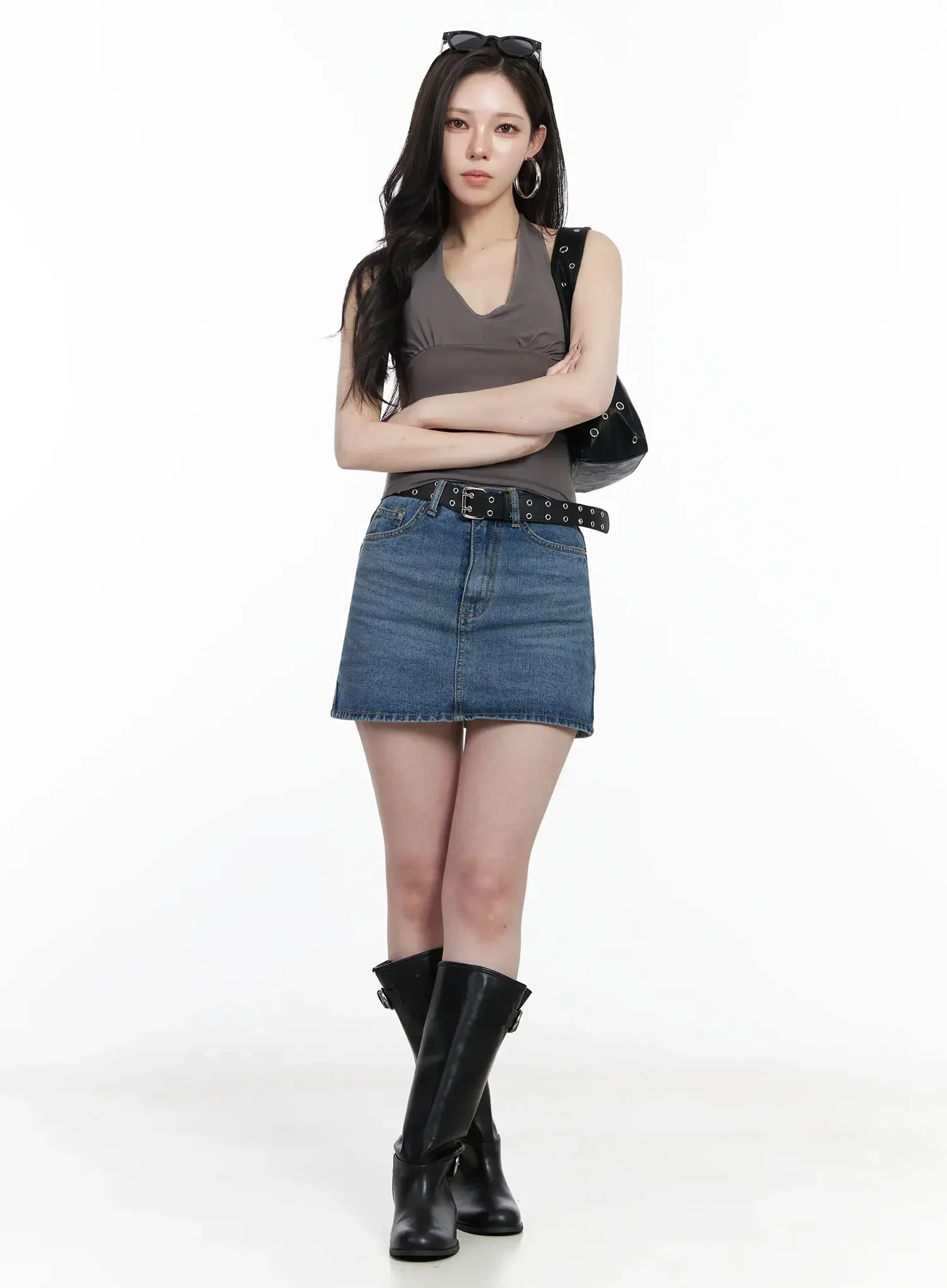Casual Denim Mini Skirt IJ528 - Image 15