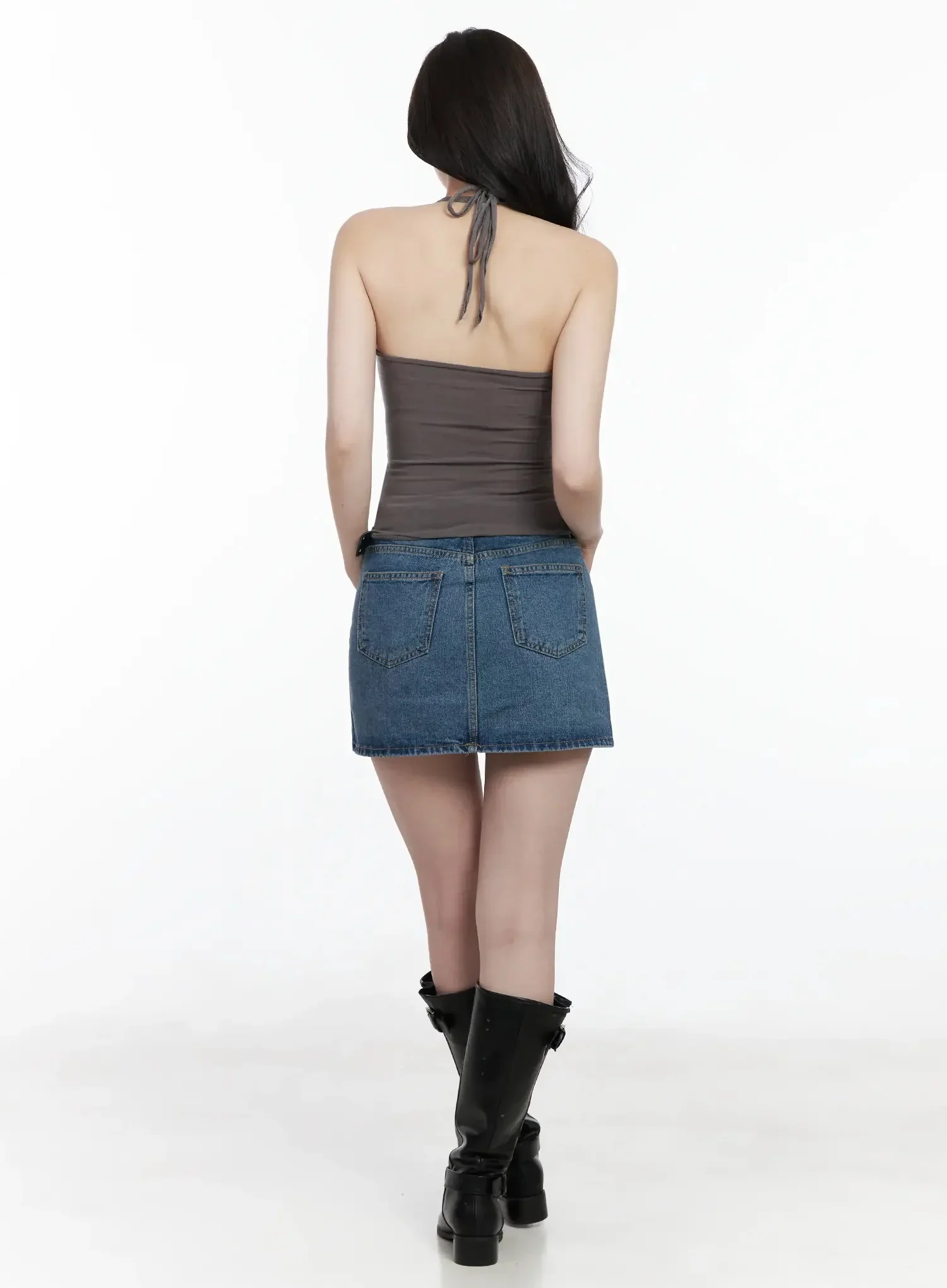 Casual Denim Mini Skirt IJ528 - Image 8