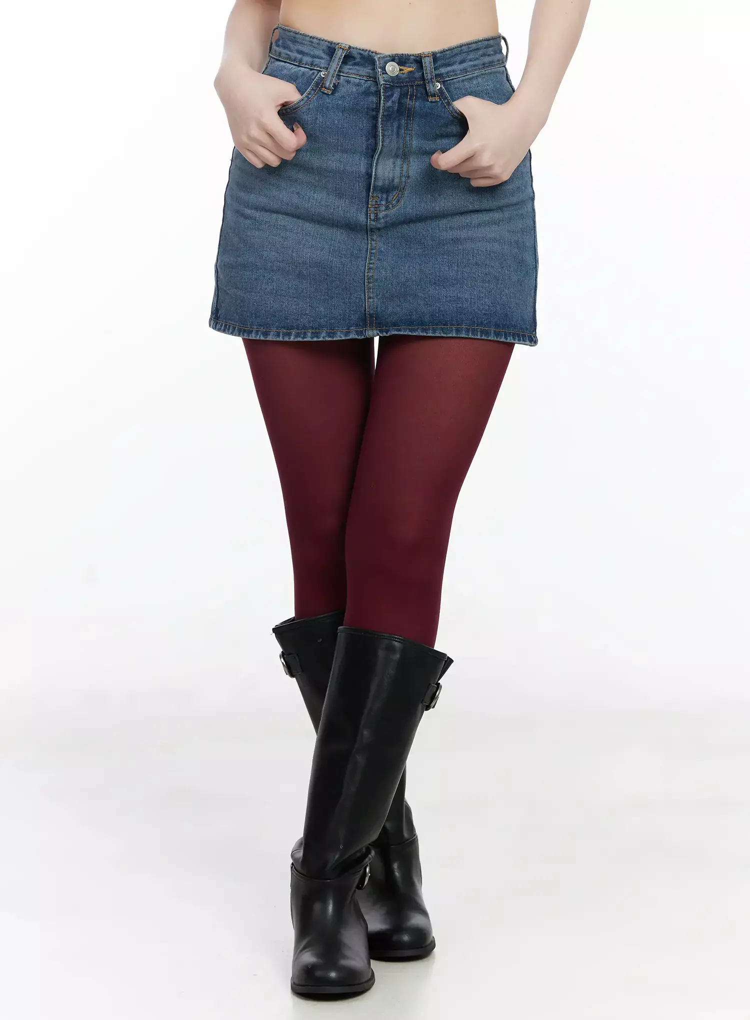 Casual Denim Mini Skirt IJ528 - Image 9