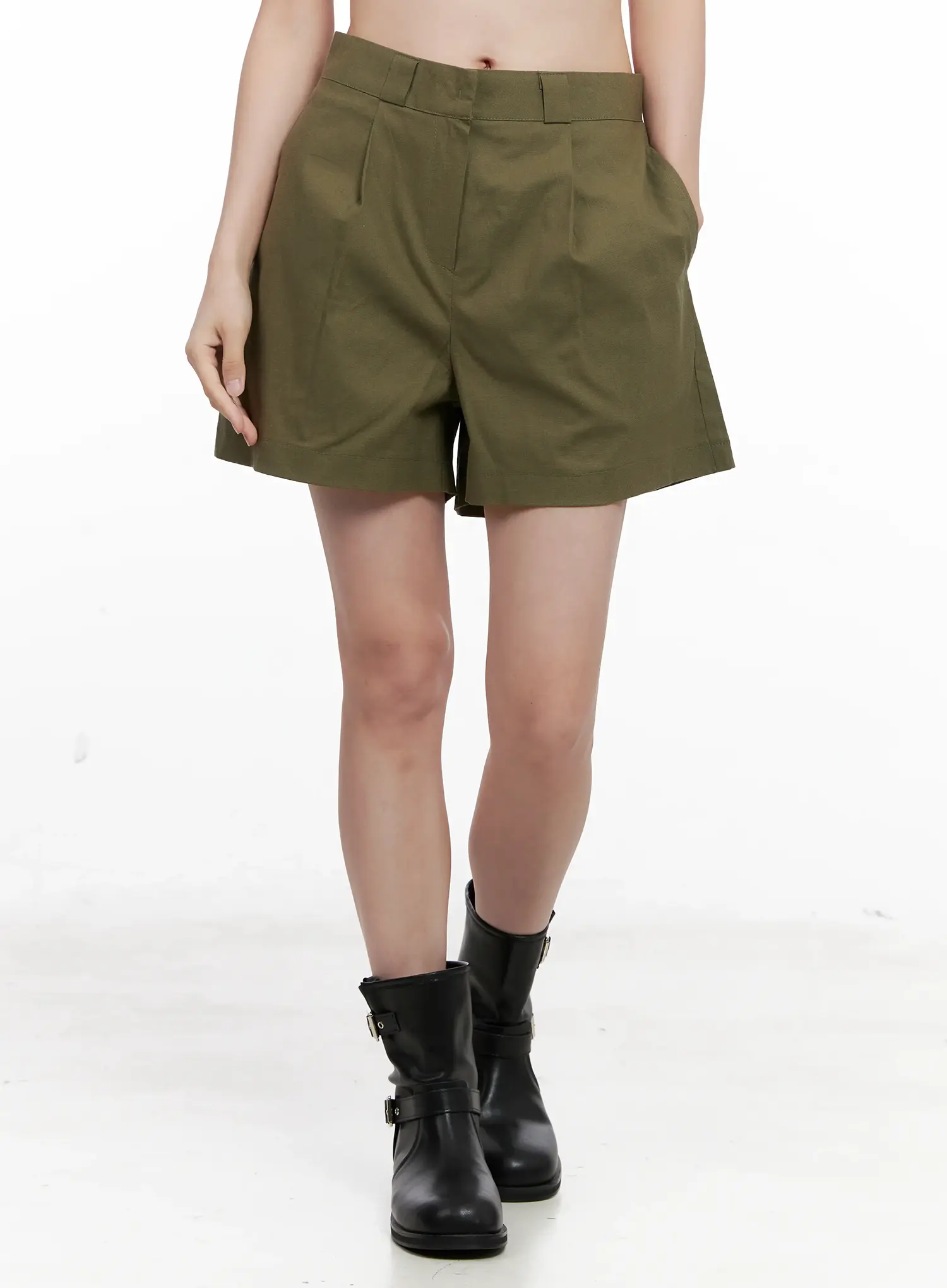 Casual Linen-Blend Shorts CL523 - Image 5