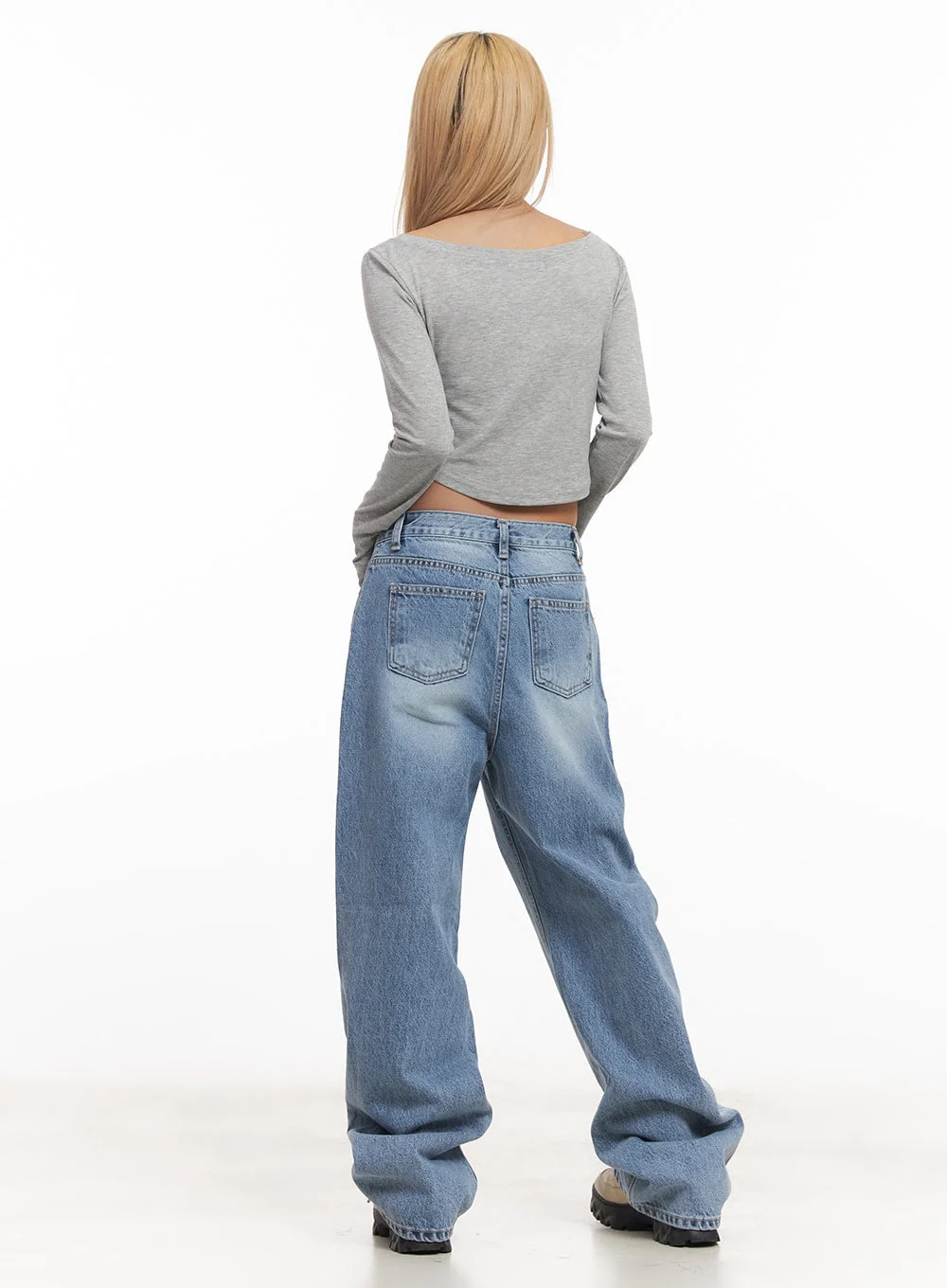 Casual Long-Sleeve Crop Top CM506 - Image 7