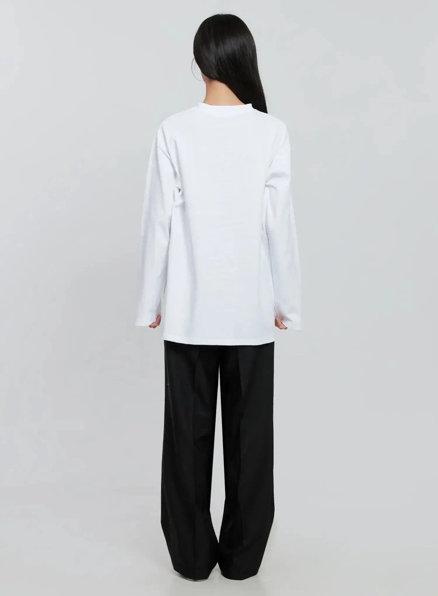 Casual Long Sleeve Oversized Tee IN507 - Image 9