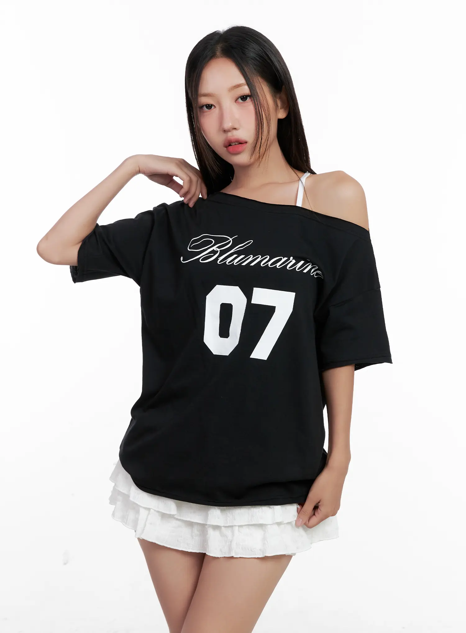 Casual Off-Shoulder Graphic Tee CL518 - Image 14
