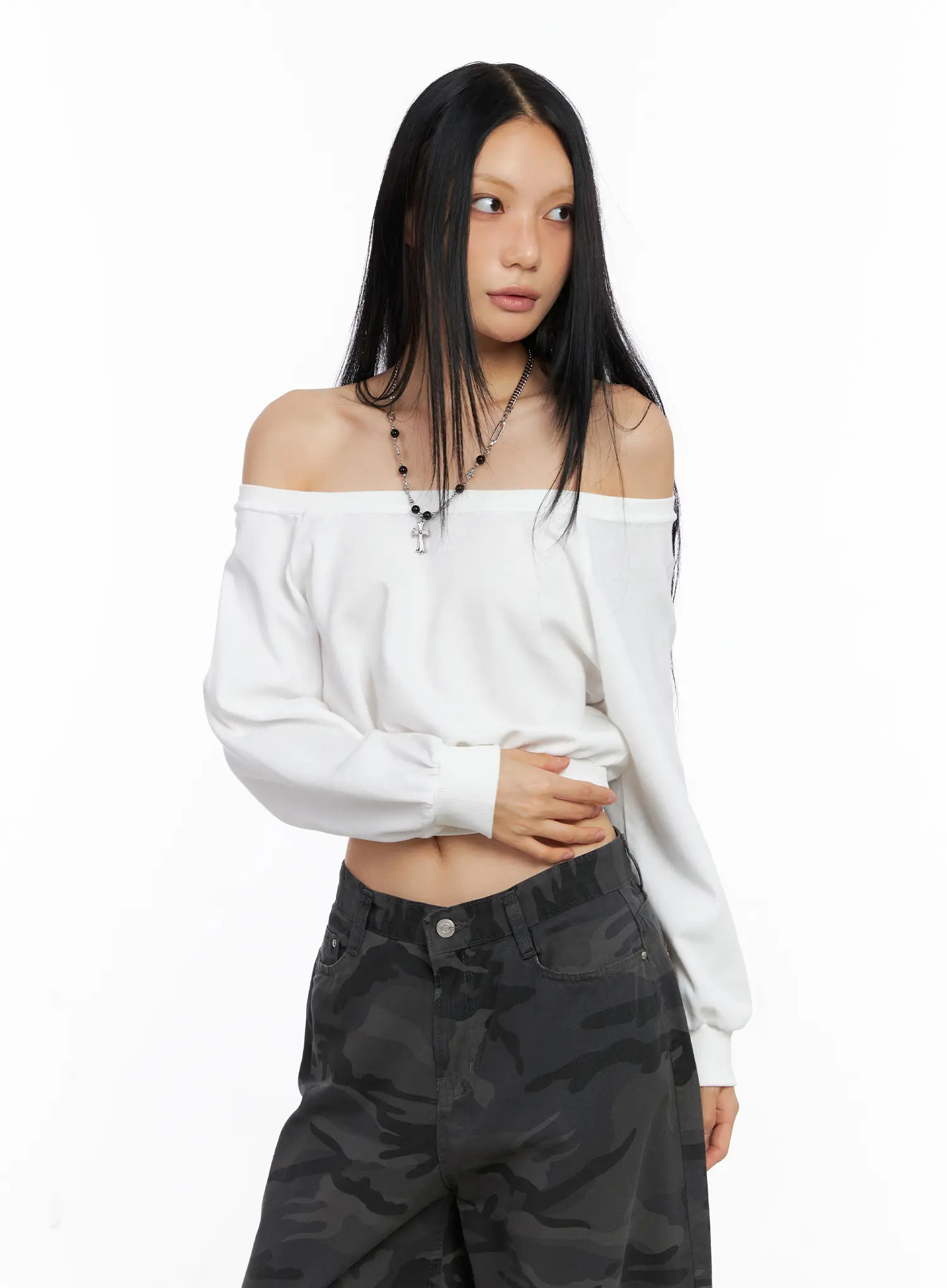 Casual Off-Shoulder Pullover CS511 - Image 10