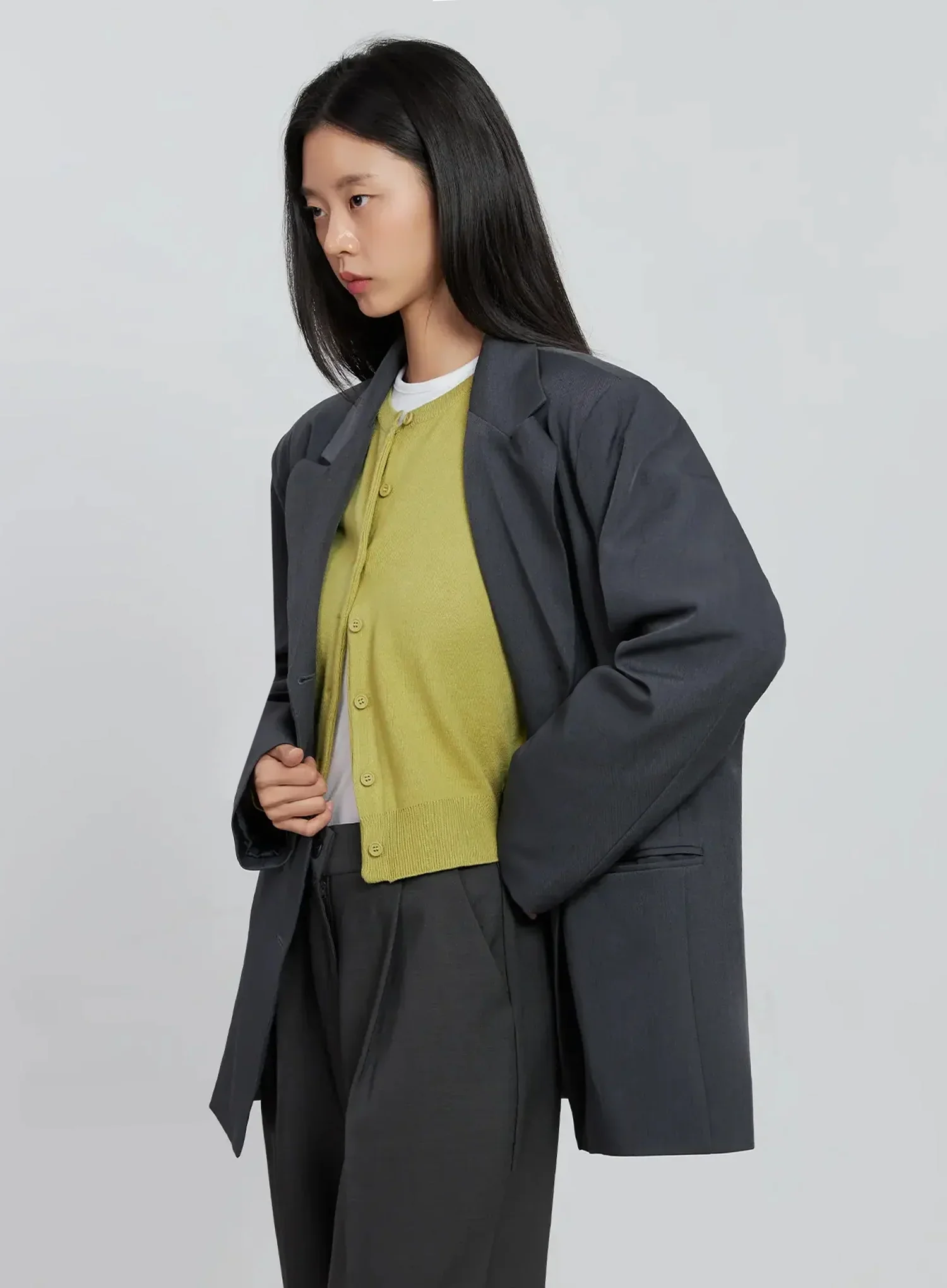 Casual Oversized Blazer IO530 - Image 11