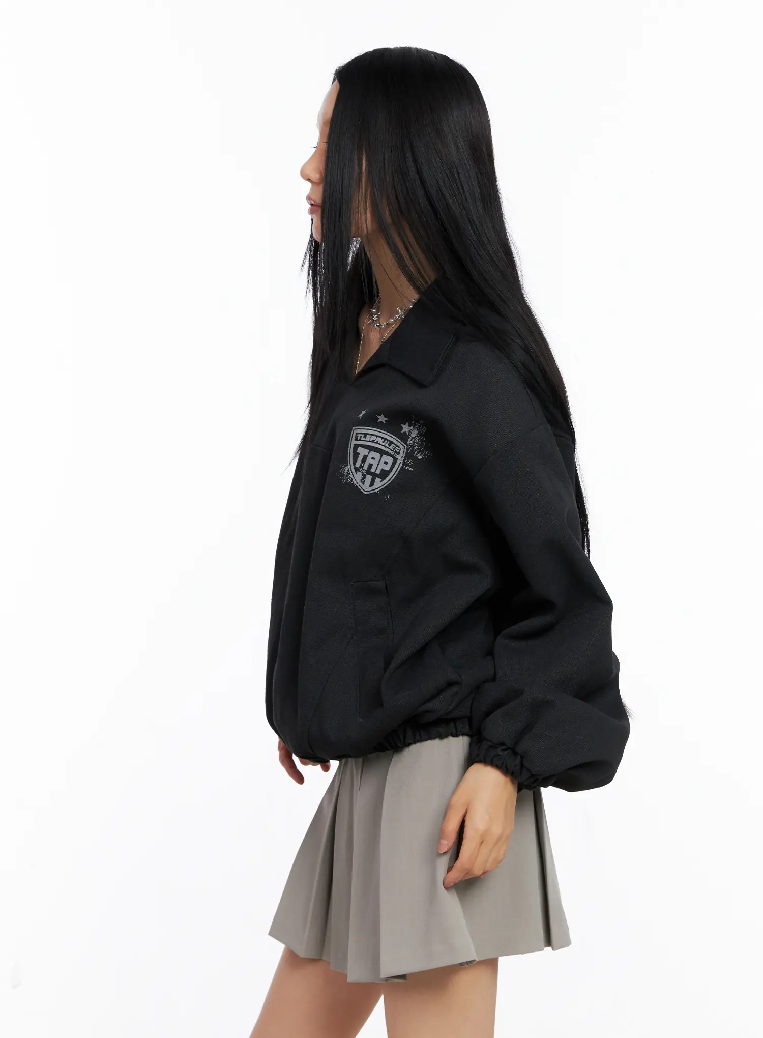 Casual Oversized Graphic Banding Sweatshirt CS509 - Image 7
