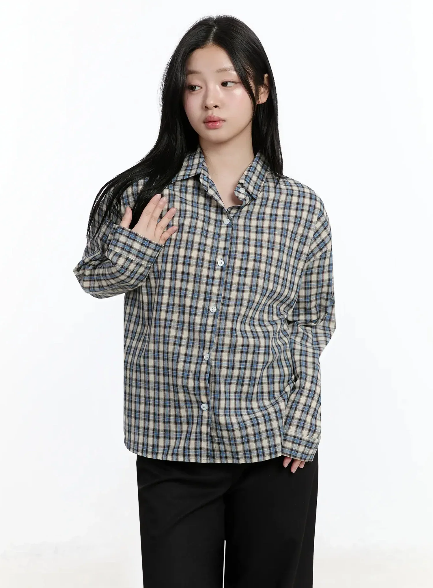 Casual Plaid Shirt IM513 - Image 2