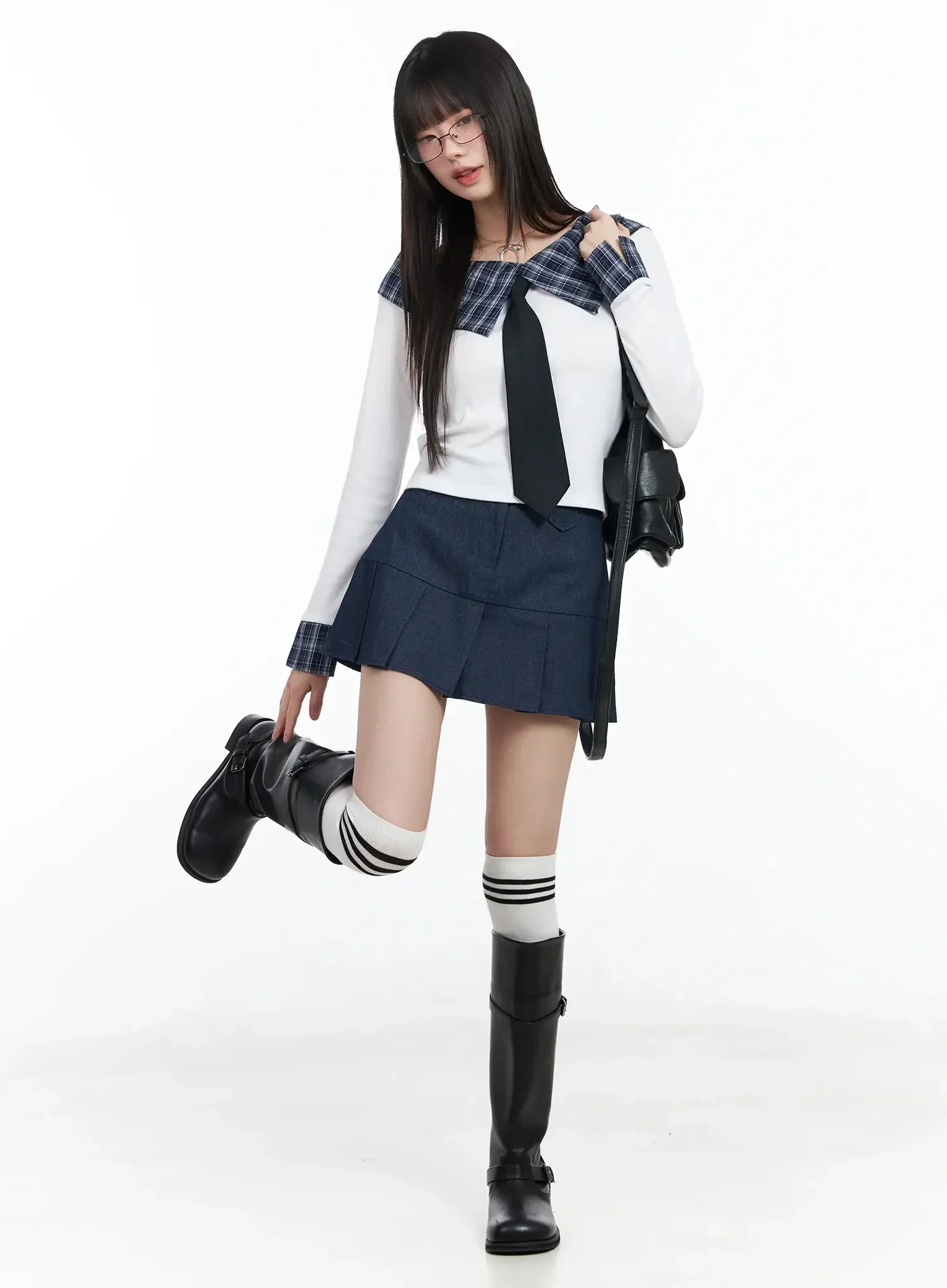 Casual Pleated Mini Skirt IM523 - Image 13