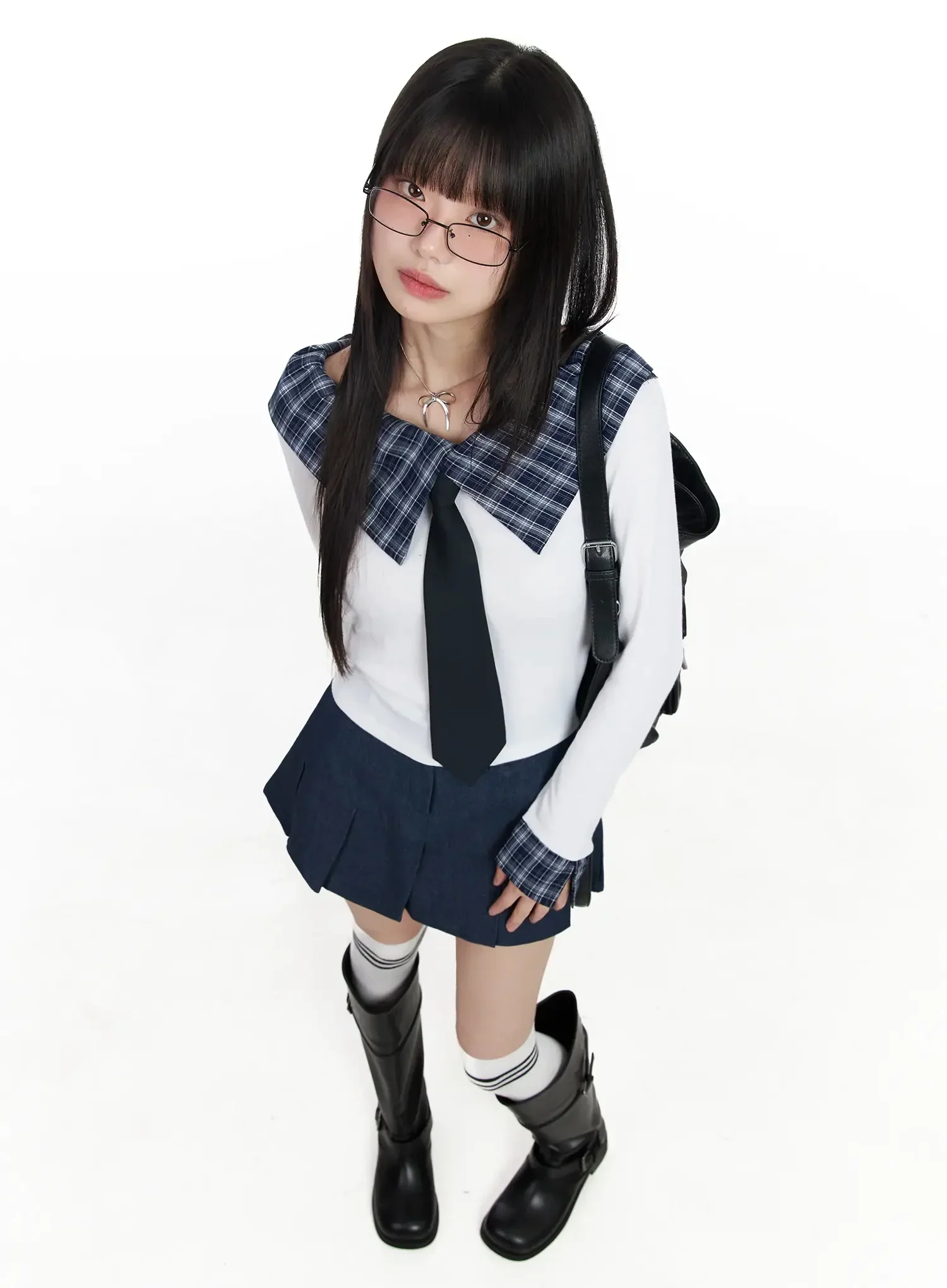 Casual Pleated Mini Skirt IM523 - Image 2