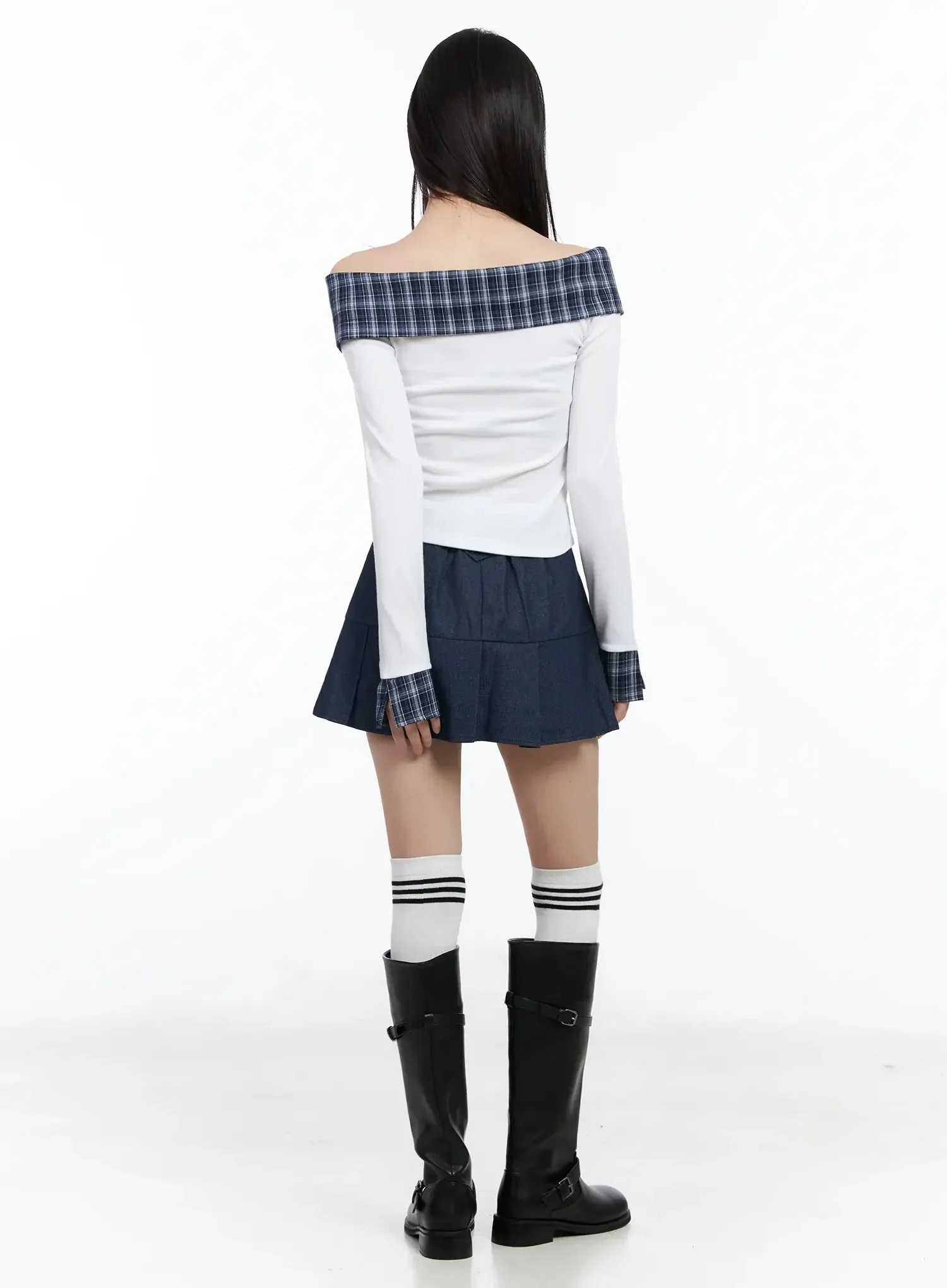 Casual Pleated Mini Skirt IM523 - Image 8