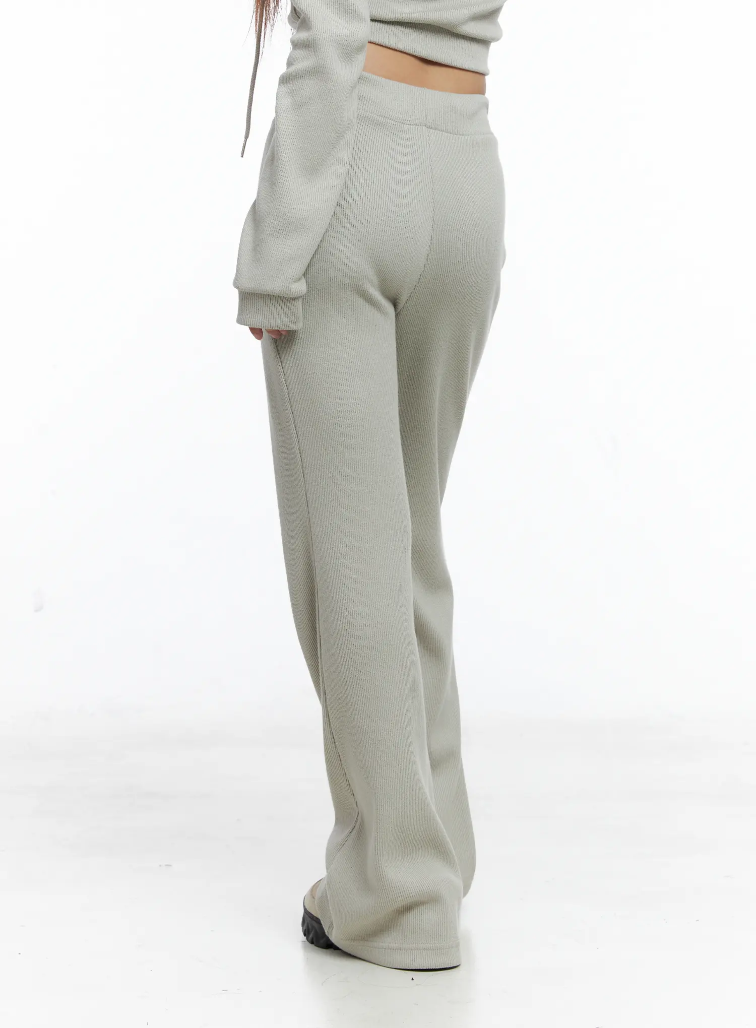 Casual Ribbed Bootcut Pants CS504 - Image 4