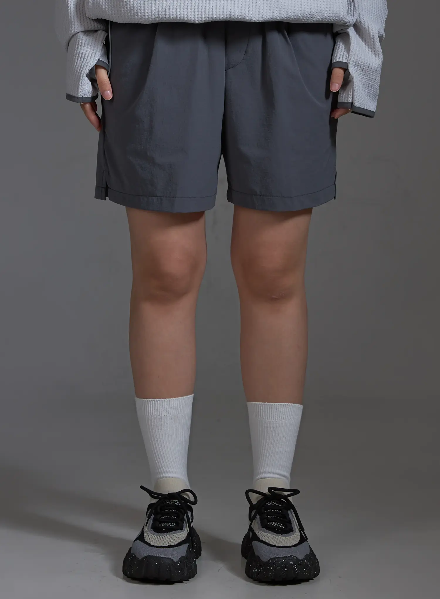 Casual Sporty Stretch Running Shorts (Dark Gray) IO517