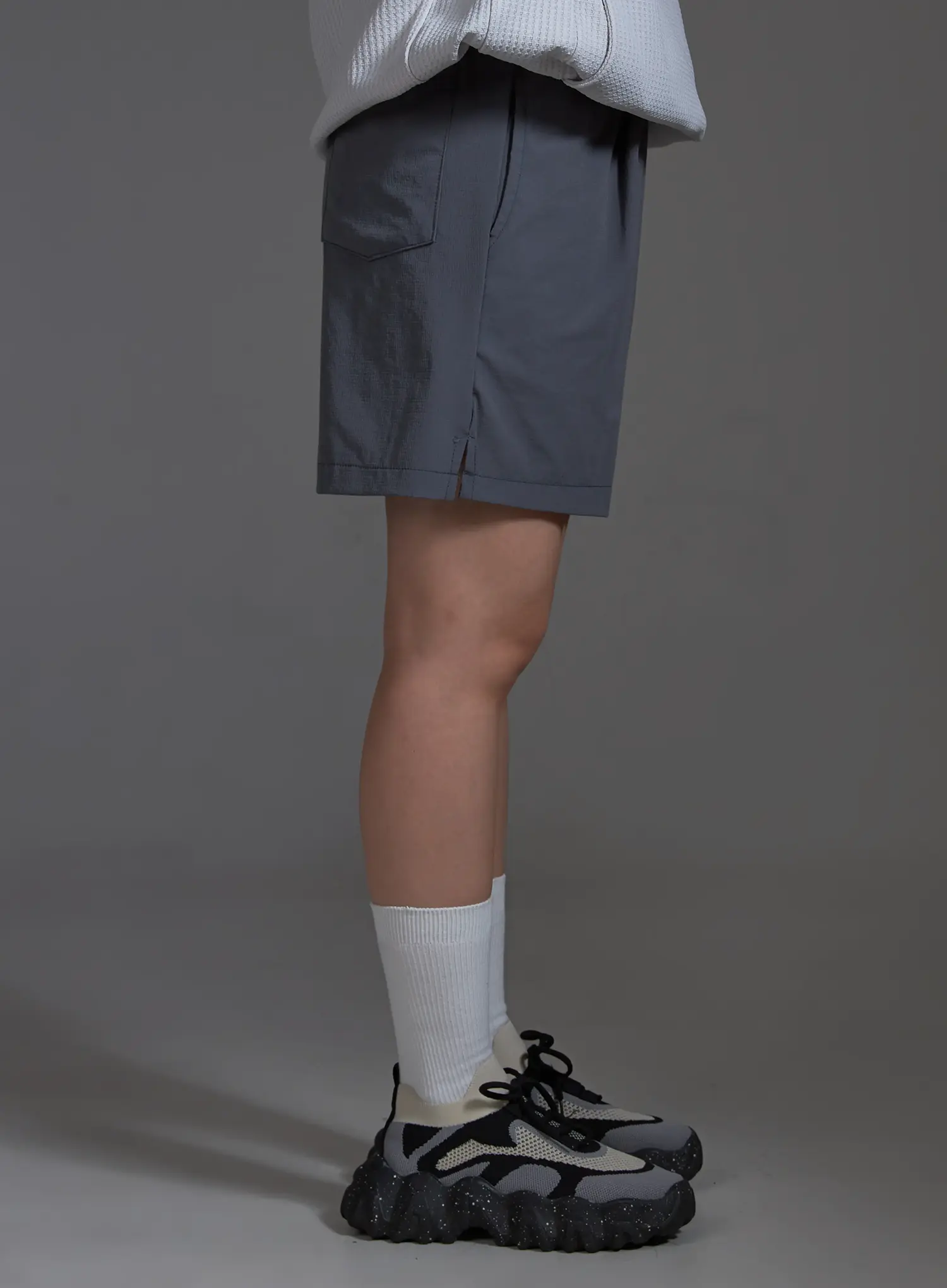 Casual Sporty Stretch Running Shorts (Dark Gray) IO517 - Image 5