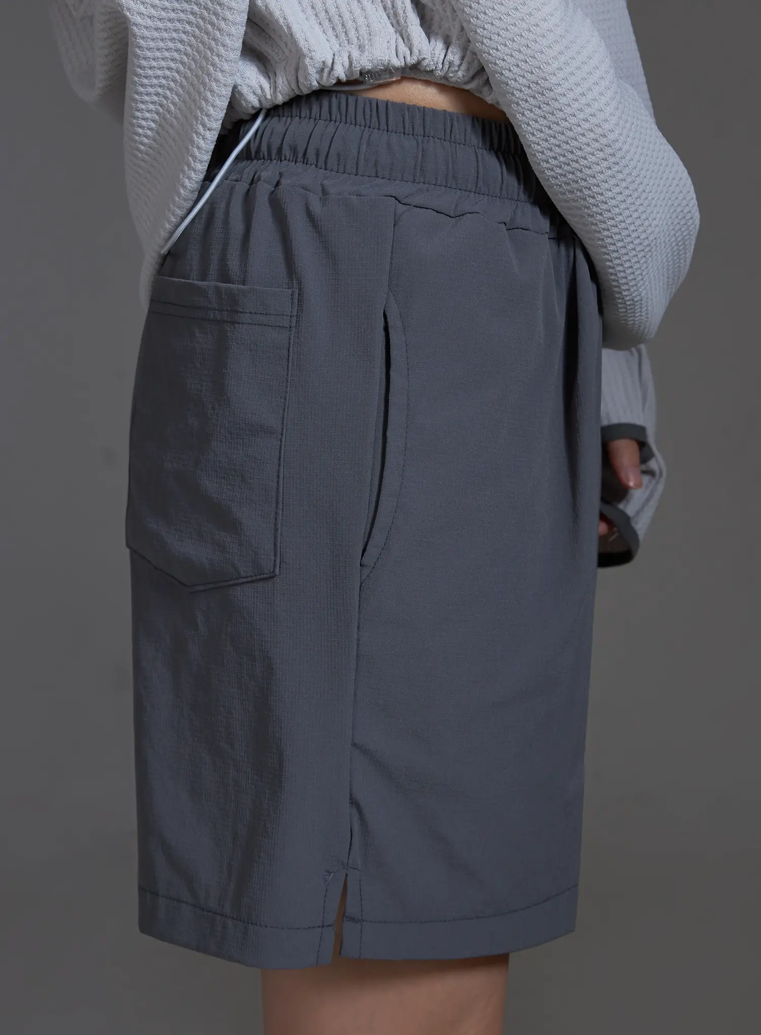 Casual Sporty Stretch Running Shorts (Dark Gray) IO517 - Image 6