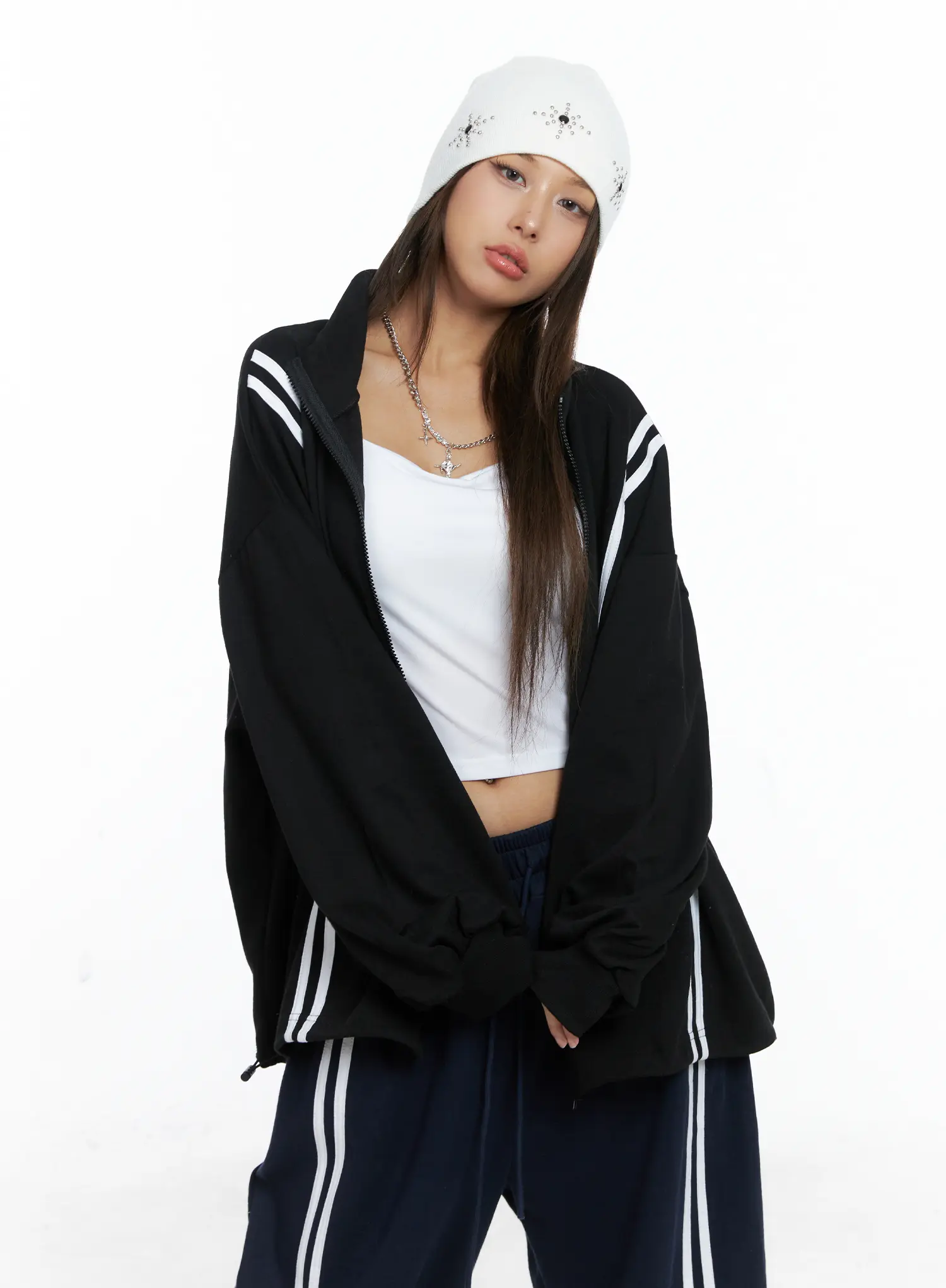 Casual Striped Jogger Set CS505 - Image 14