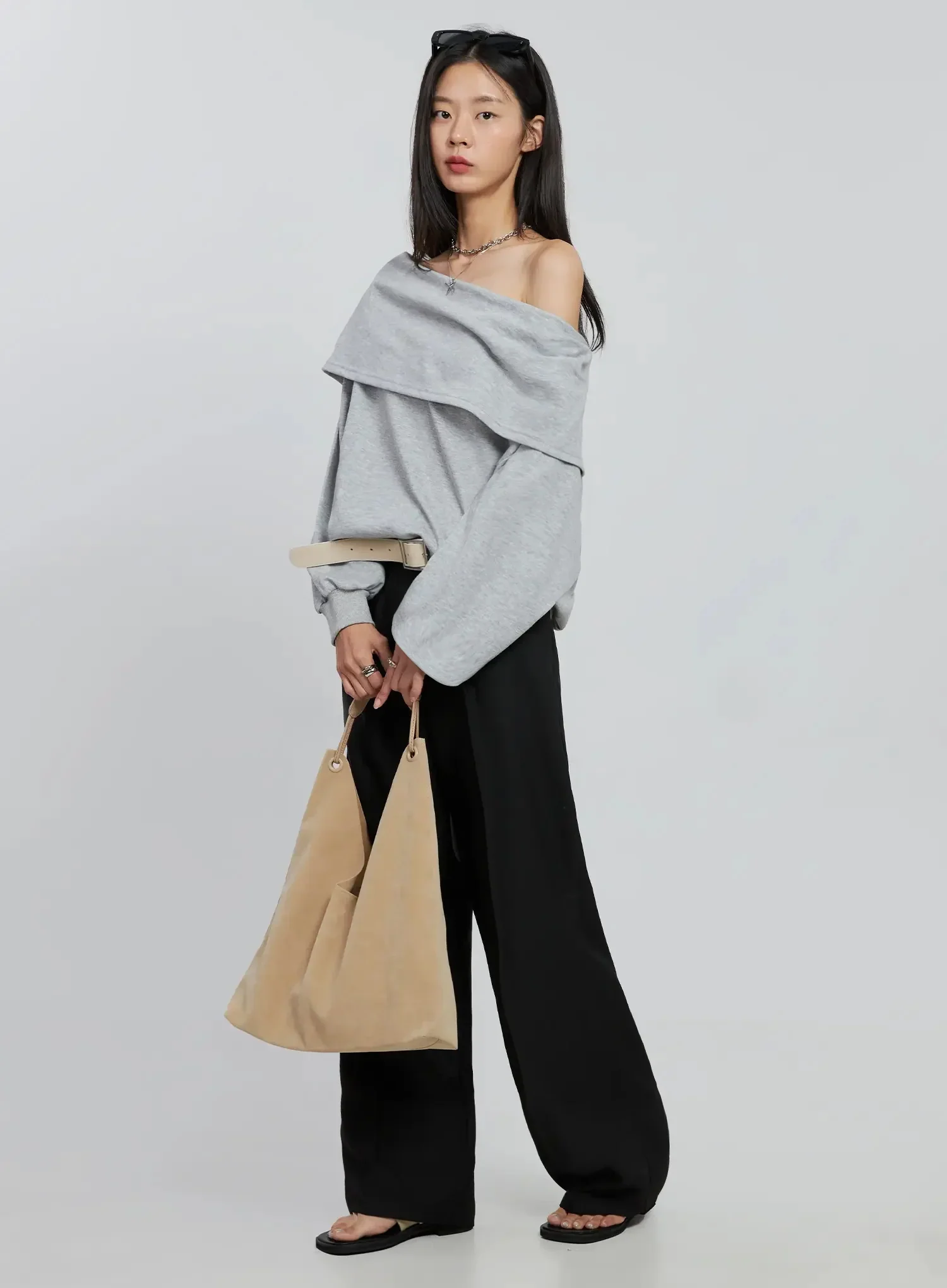 Casual Suede Tote Bag IN507 - Image 2