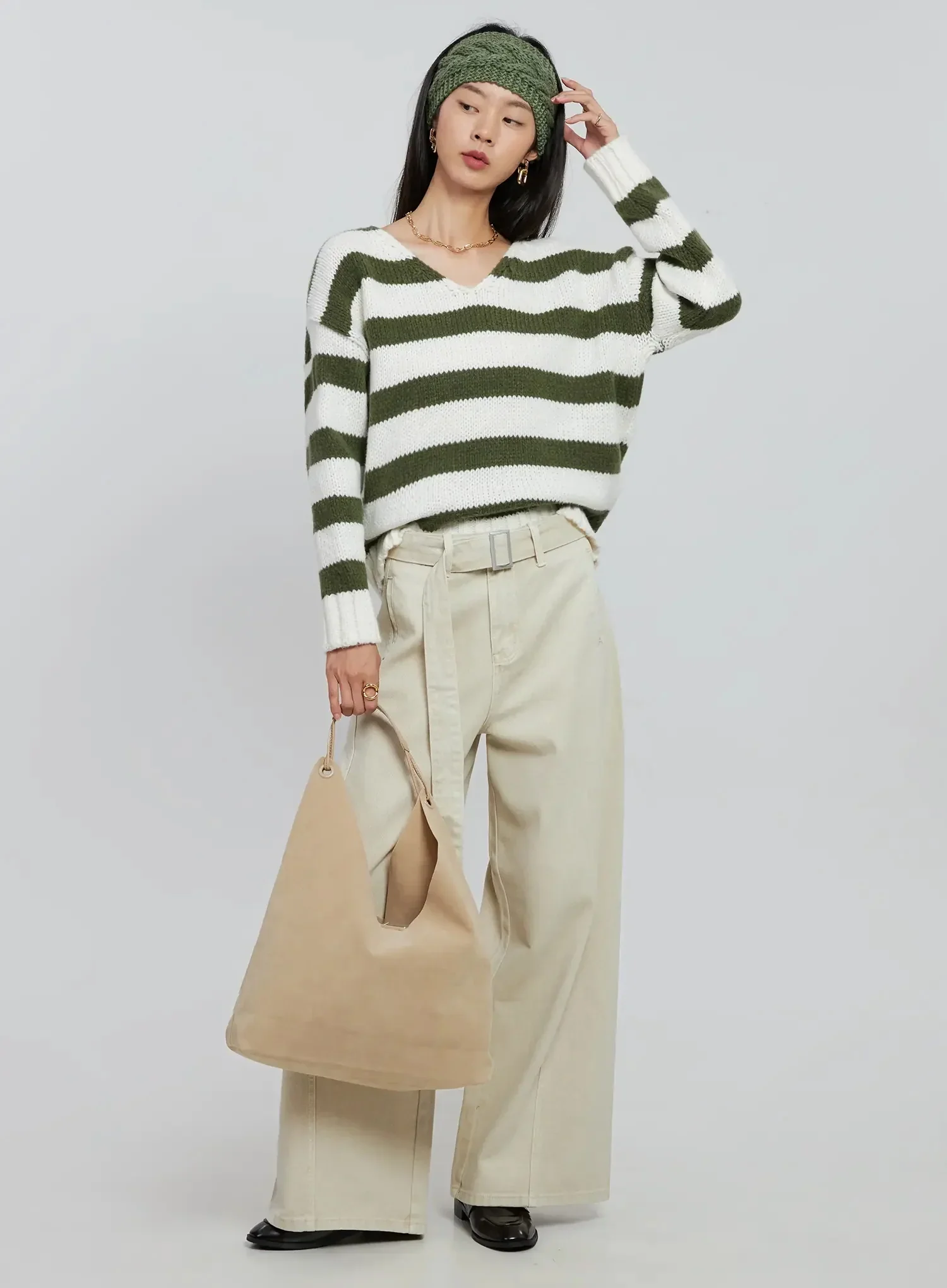 Casual Suede Tote Bag IN507 - Image 3