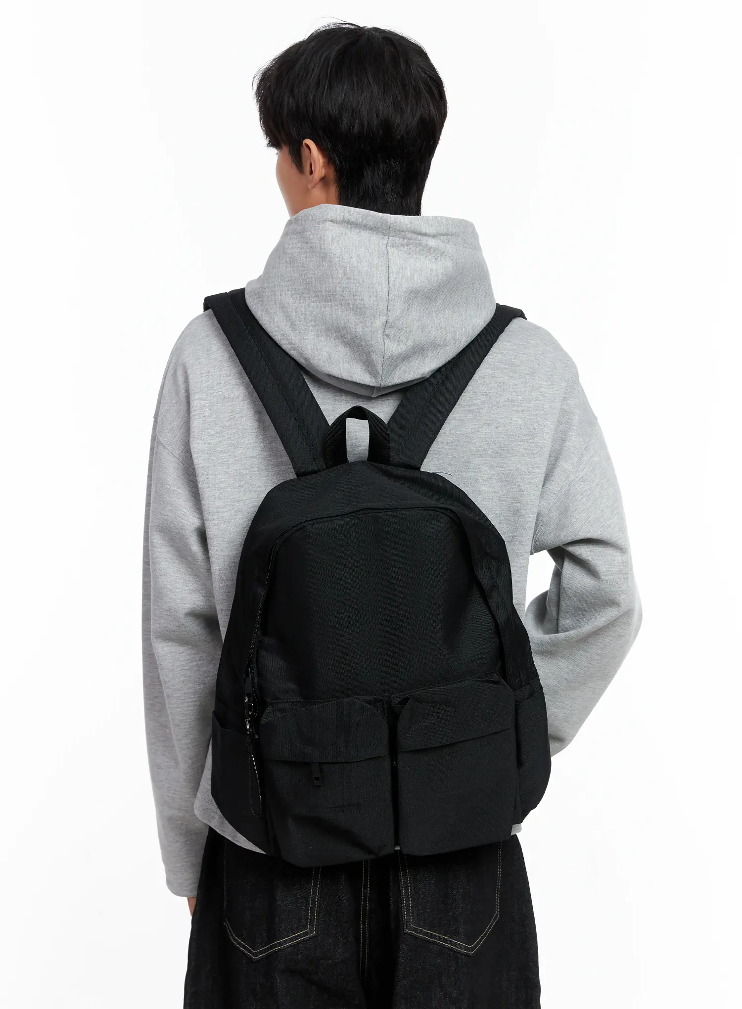 Casual Two Pocket Backpack IS519 - Image 4