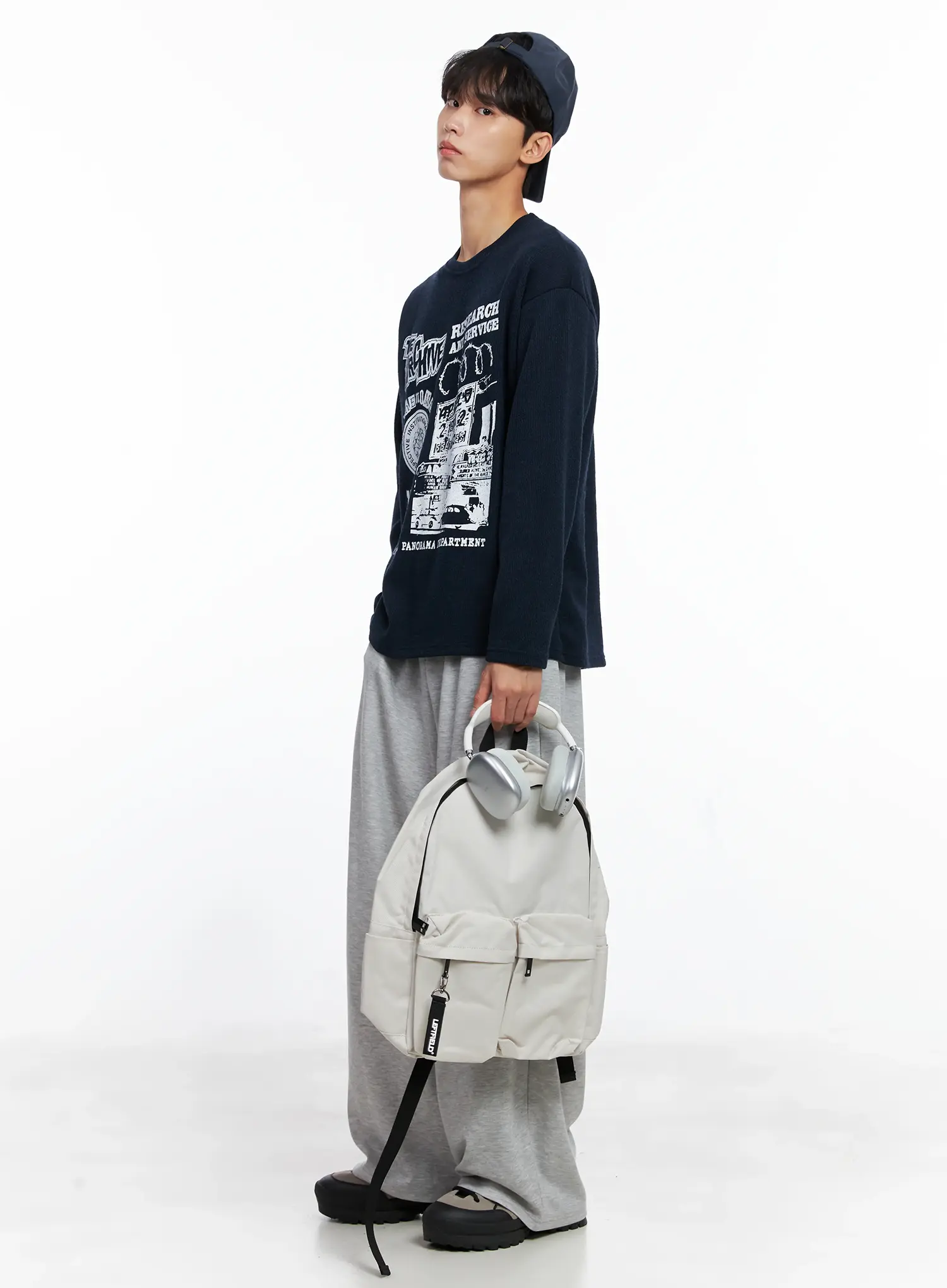 Casual Two Pocket Backpack IS519 - Image 8