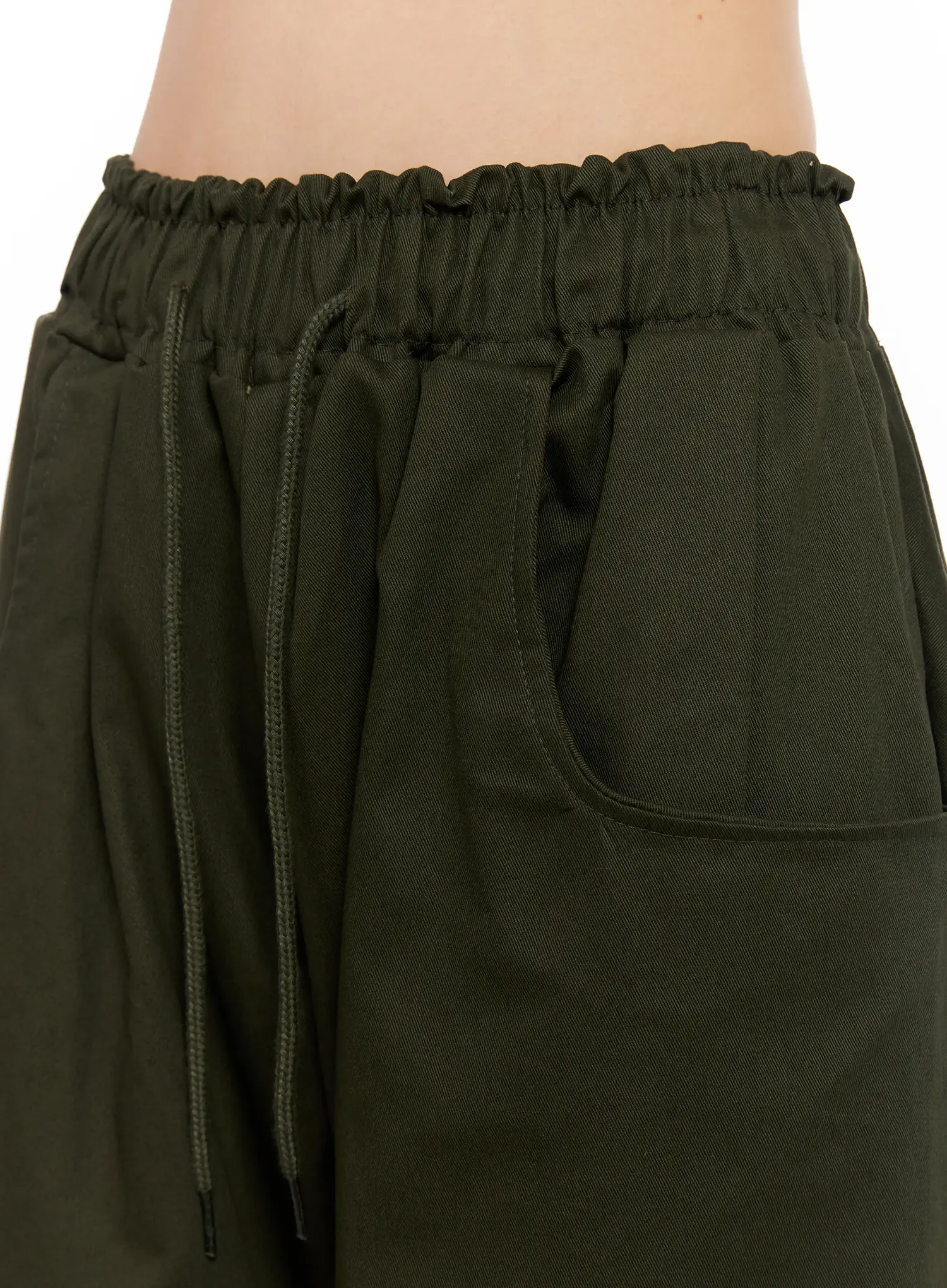 Casual Wide-Leg Pintuck Cotton Pants CL525 - Image 3