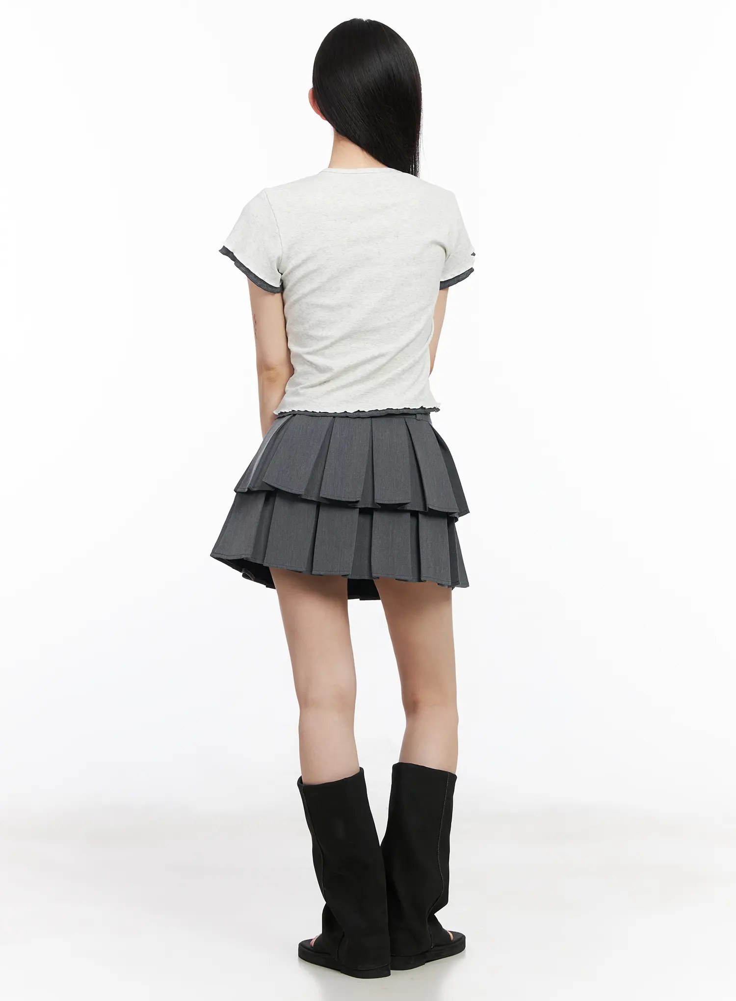 Cats and Bows Crop Baby Tee CM518 - Image 5