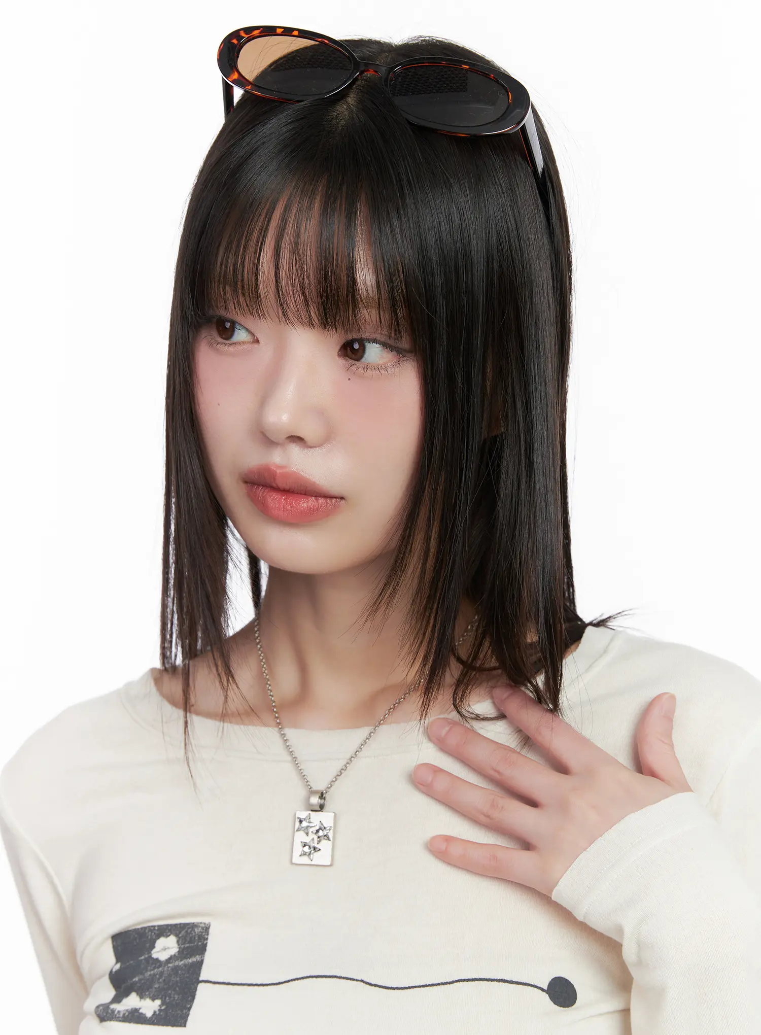 Celestial Square Pendant Necklace CN511 - Image 2