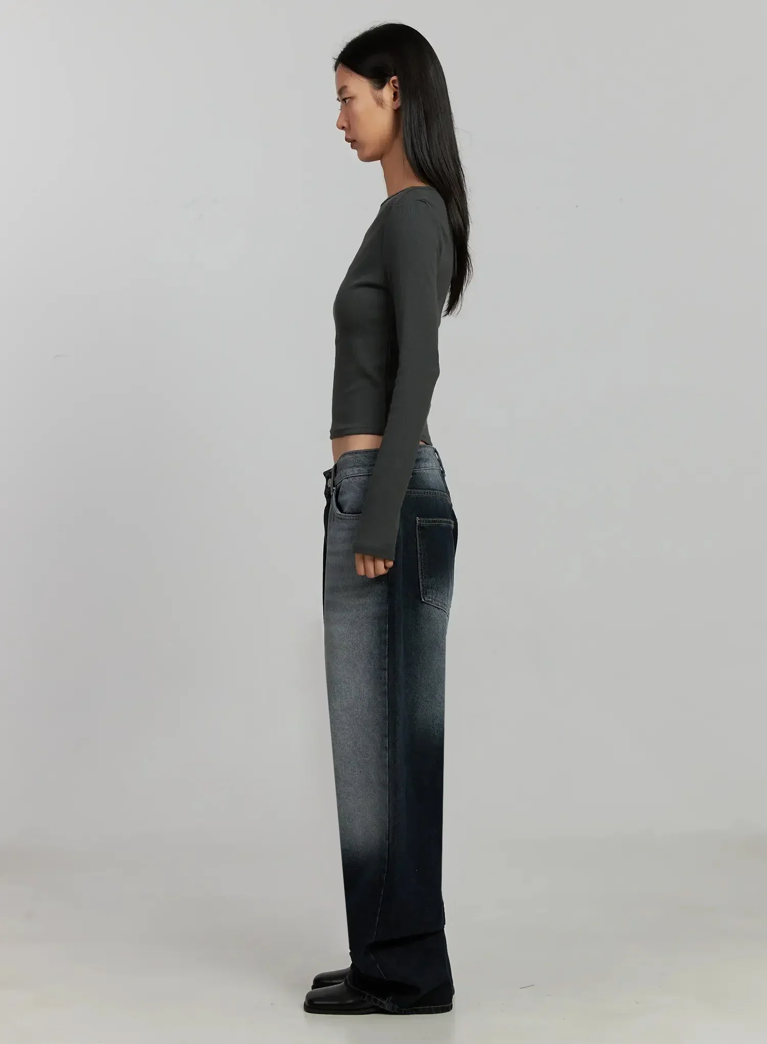 Chaya Washed Wide Jeans IJ505 - Image 8