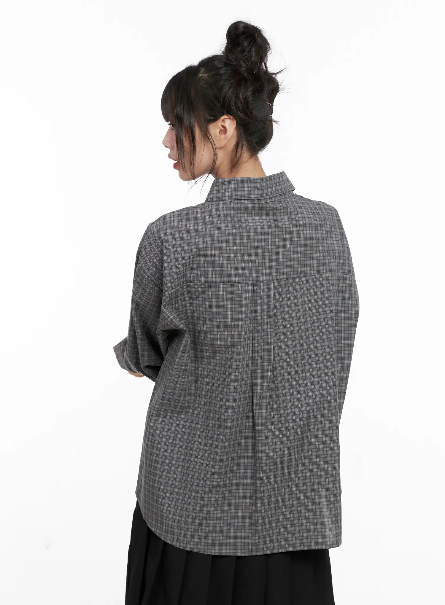 Checkered Button-Up Shirt CG515 - Image 6
