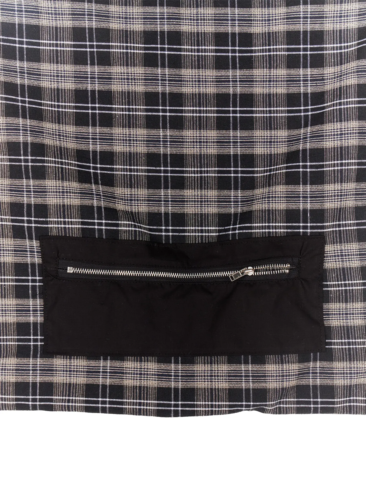 Checkered Cotton Drawstring Backpack CO521 - Image 8