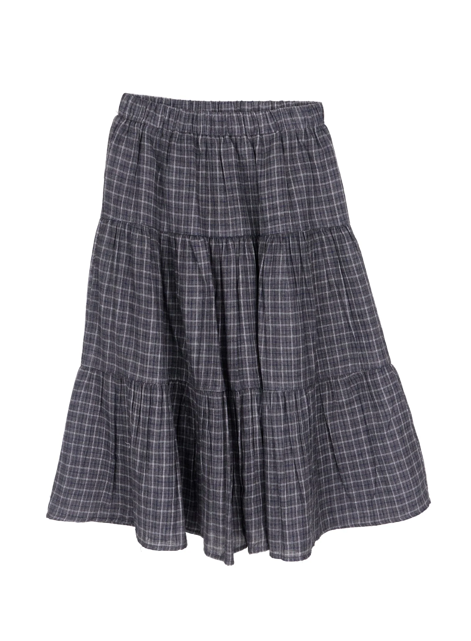 Checkered Midi Skirt IM524 - Image 13