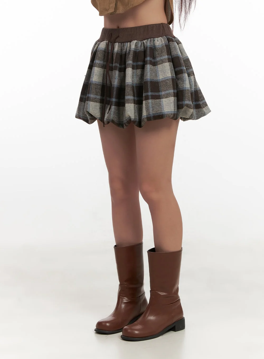 Checkered Print Mini Skirt CN426 - Image 6