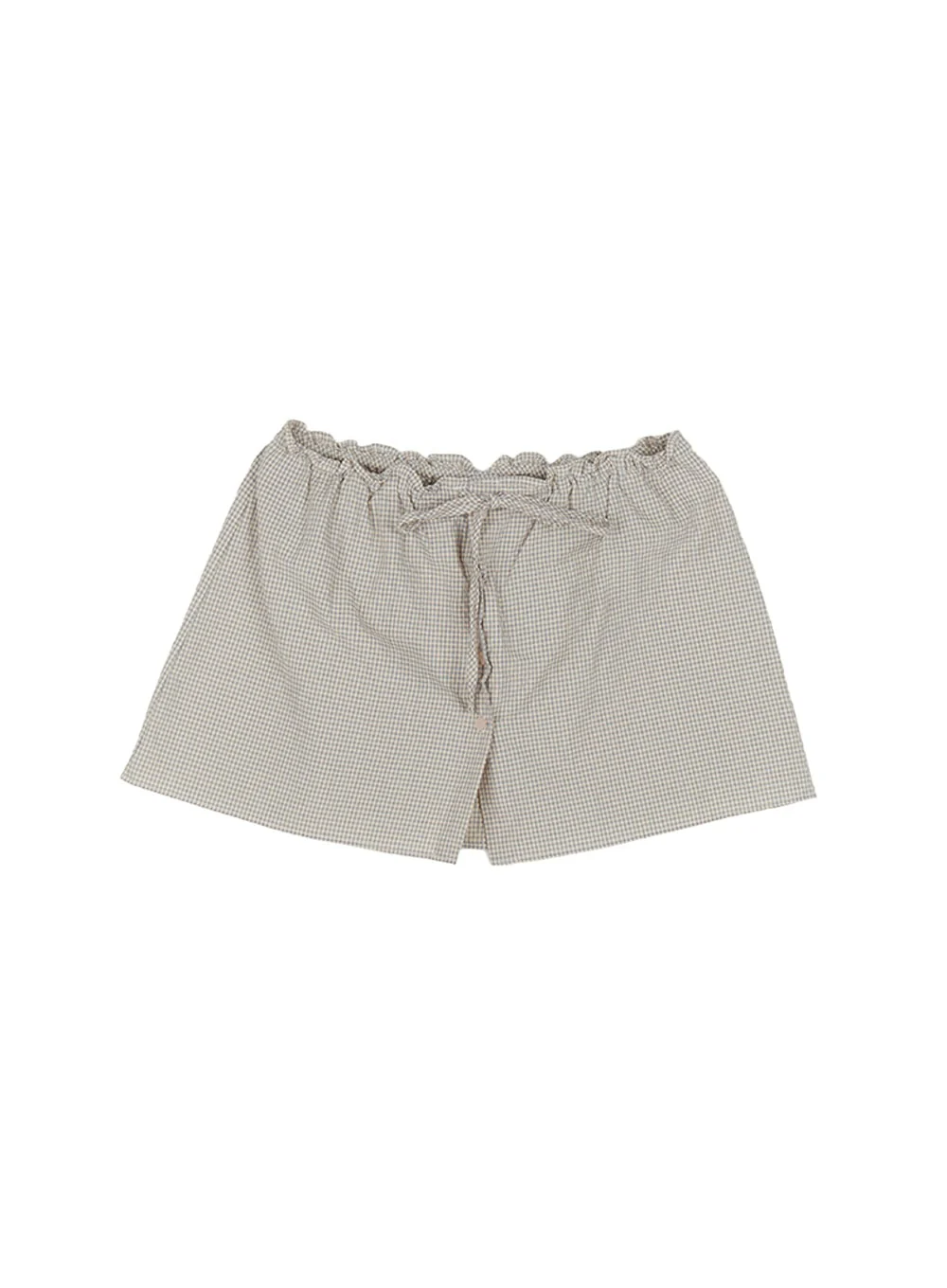 Checkered Ribbon Button Mini Skirt IY513 - Image 14
