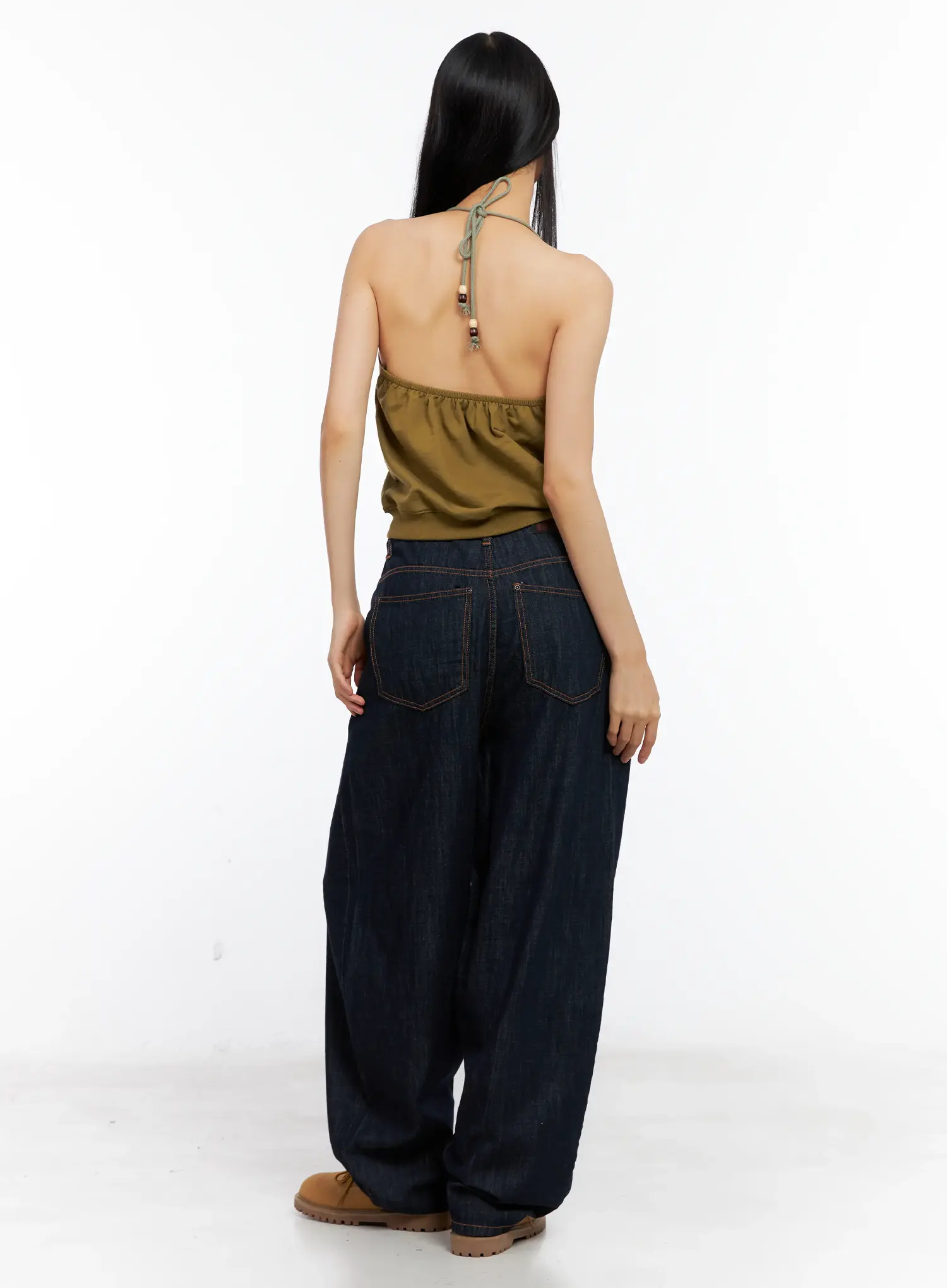 Cherry No-Fade Wide-Leg Denim Jeans CL529 - Image 4