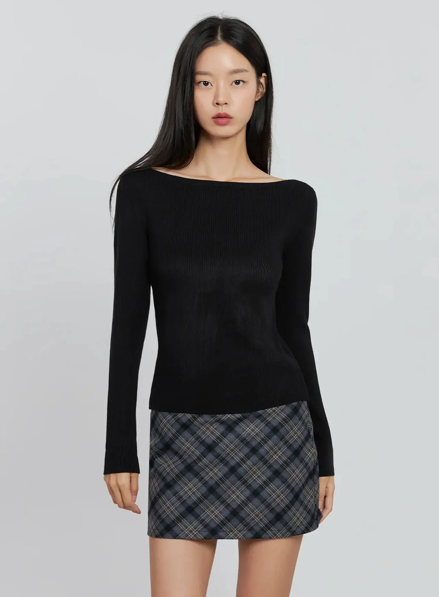 Chic Boat Neck Sweater IN507 - Image 14