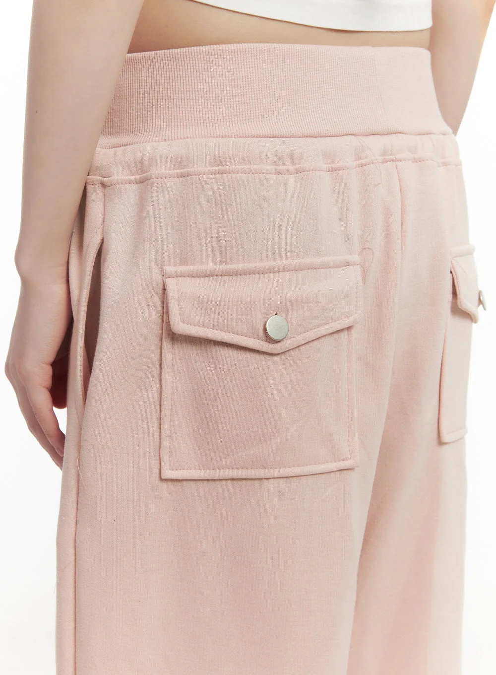 Chic High-Waisted Wide-Leg Sweatpants CF518 - Image 5