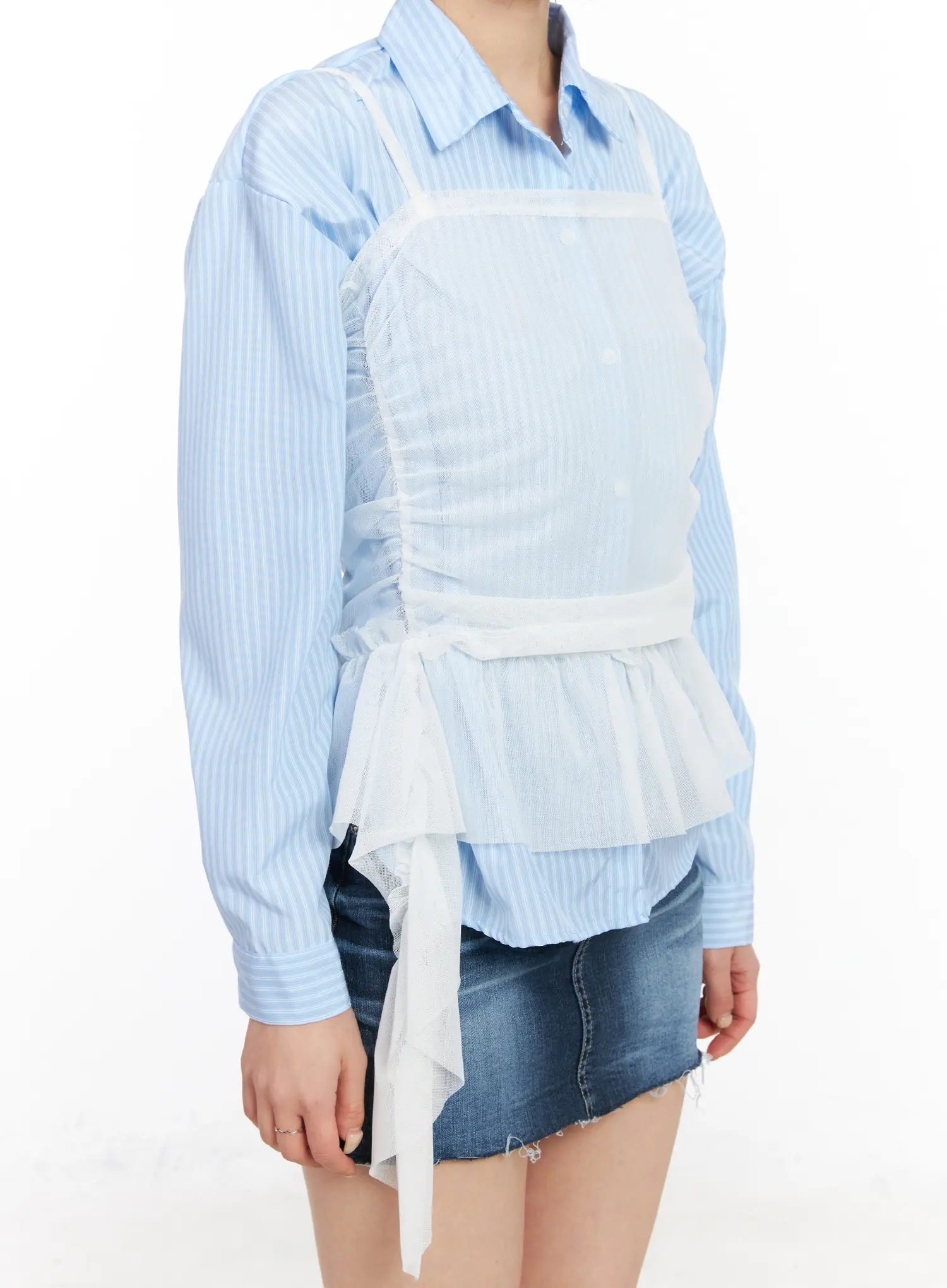 Chic Layered Bustier Top CM516 - Image 4